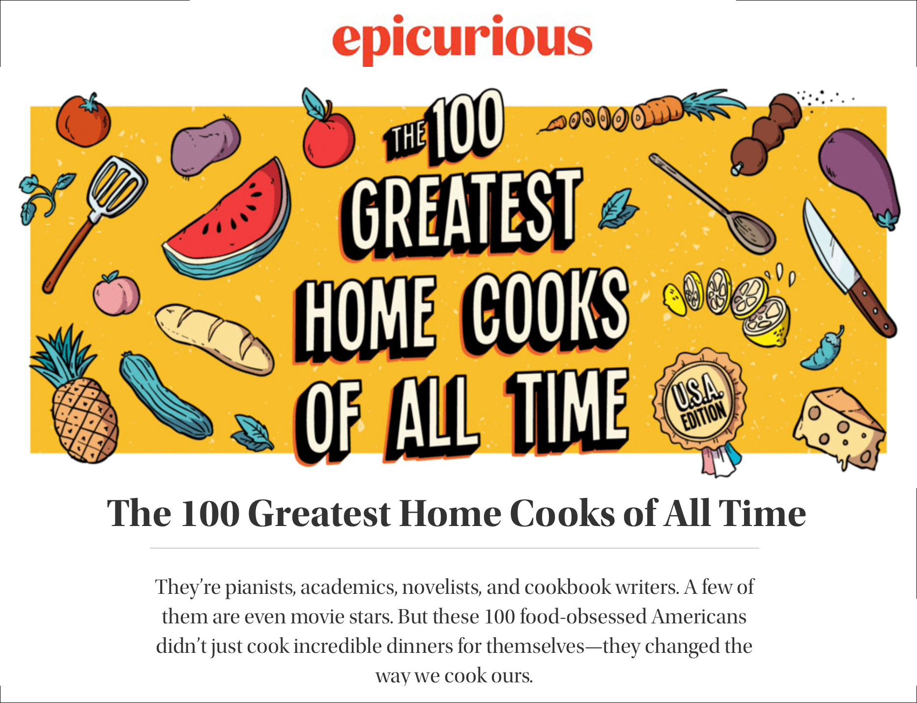 100 Greatest Home Cooks