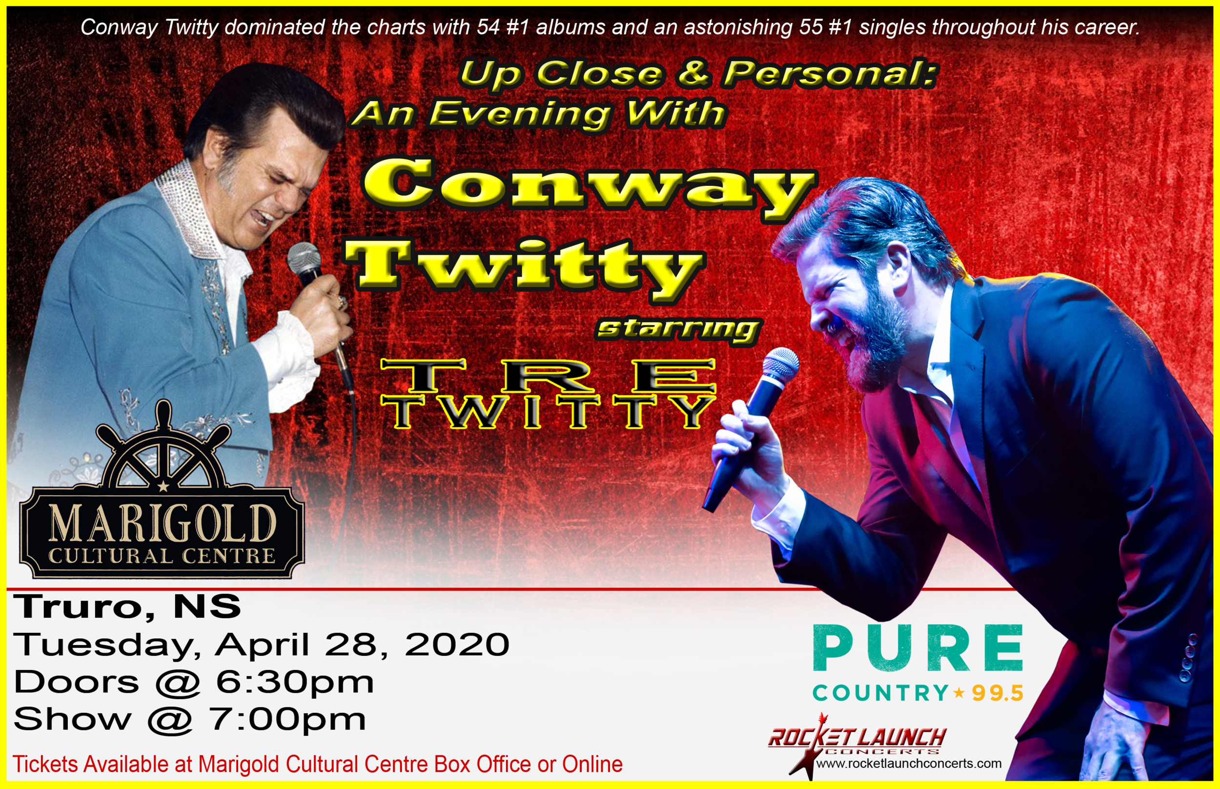 POSTPONED: Up Close & Personal: An Evening with Conway Twitty starring Tre Twitty
