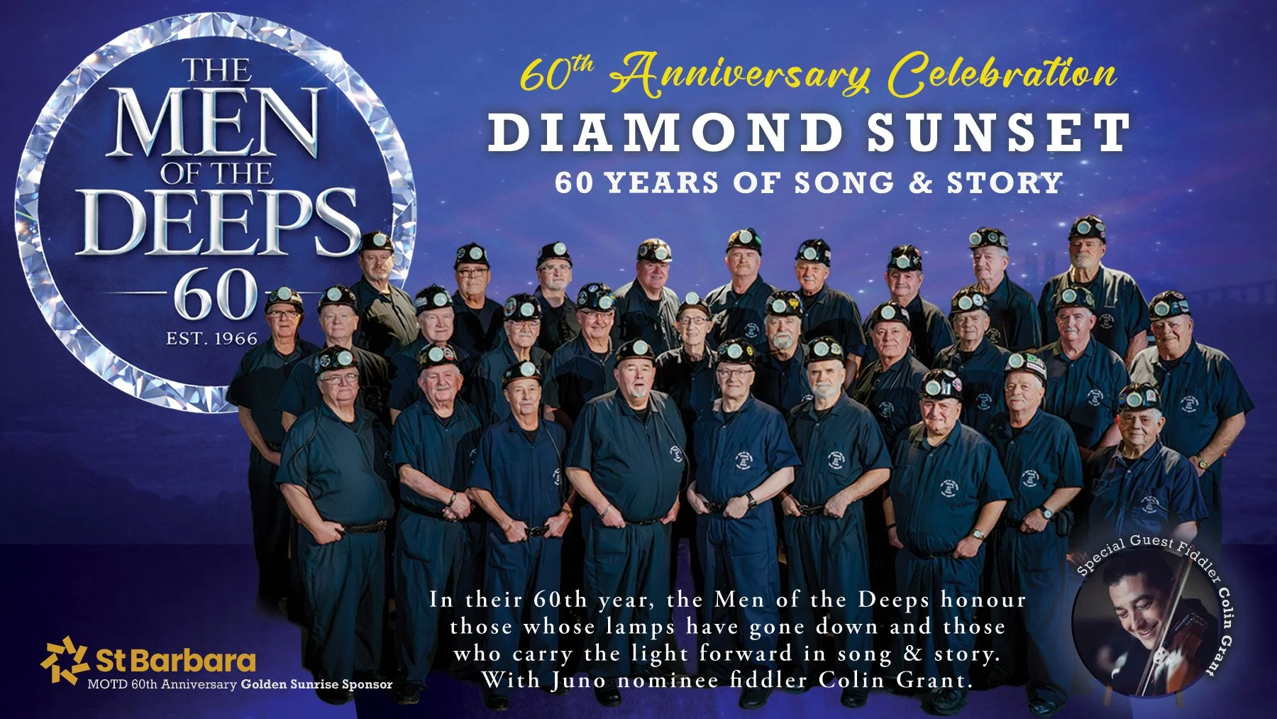   Men of the Deeps Diamond Sunset 60th Anniversary Celebration   November 5 