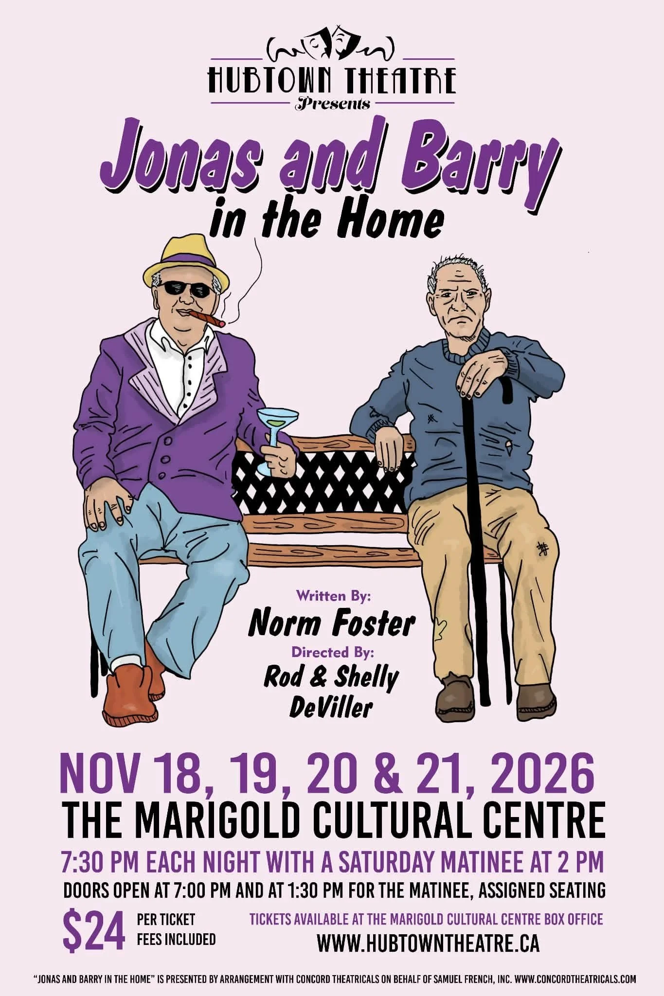 Hubtown Theatre presents Jonas & Barry in the Home
