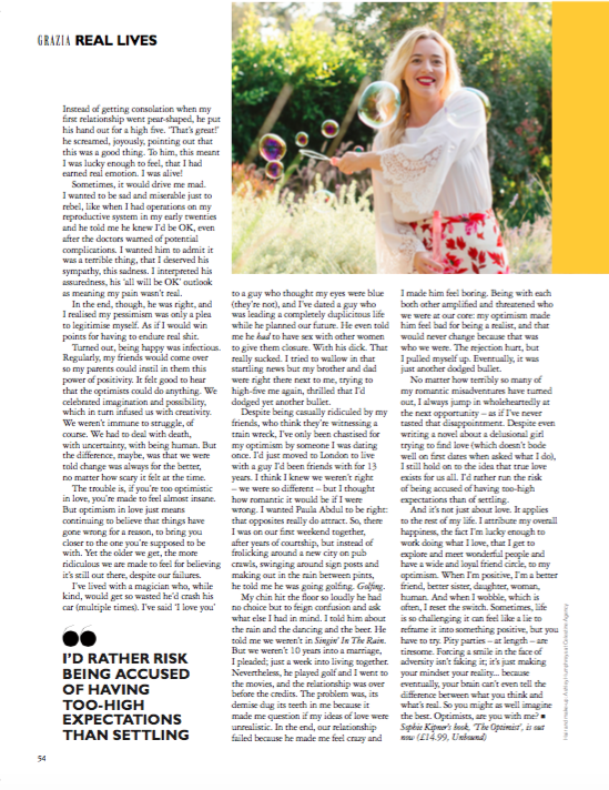 in the july 25, 2017 issue of grazia uk magazine