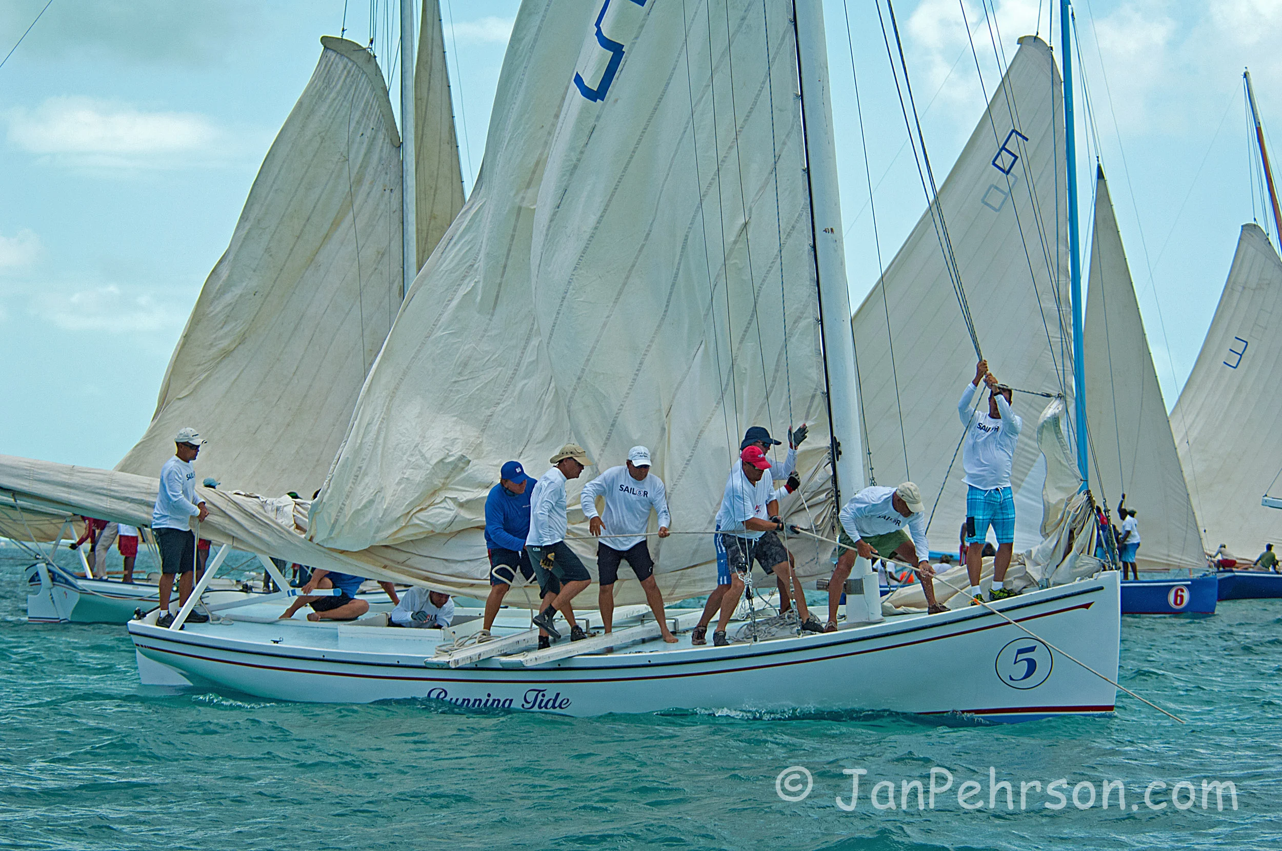 National Family Island Regatta of the Bahamas 2015 Class A -Day 1 Racing - Running Tide (0022)