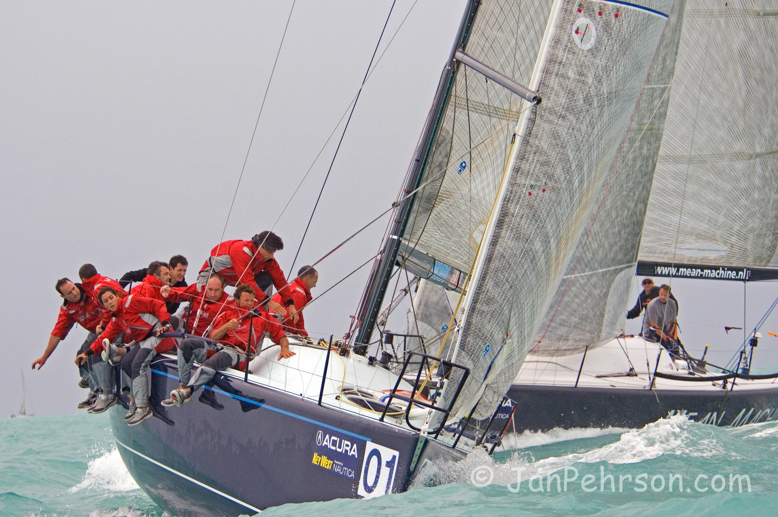 Acura Key West Race Week 2008, Florida, Day 1 of Racing, Division 1,Farr40,Mascalzone Latino,Napoli,ITA2nd in Regatta (00489)