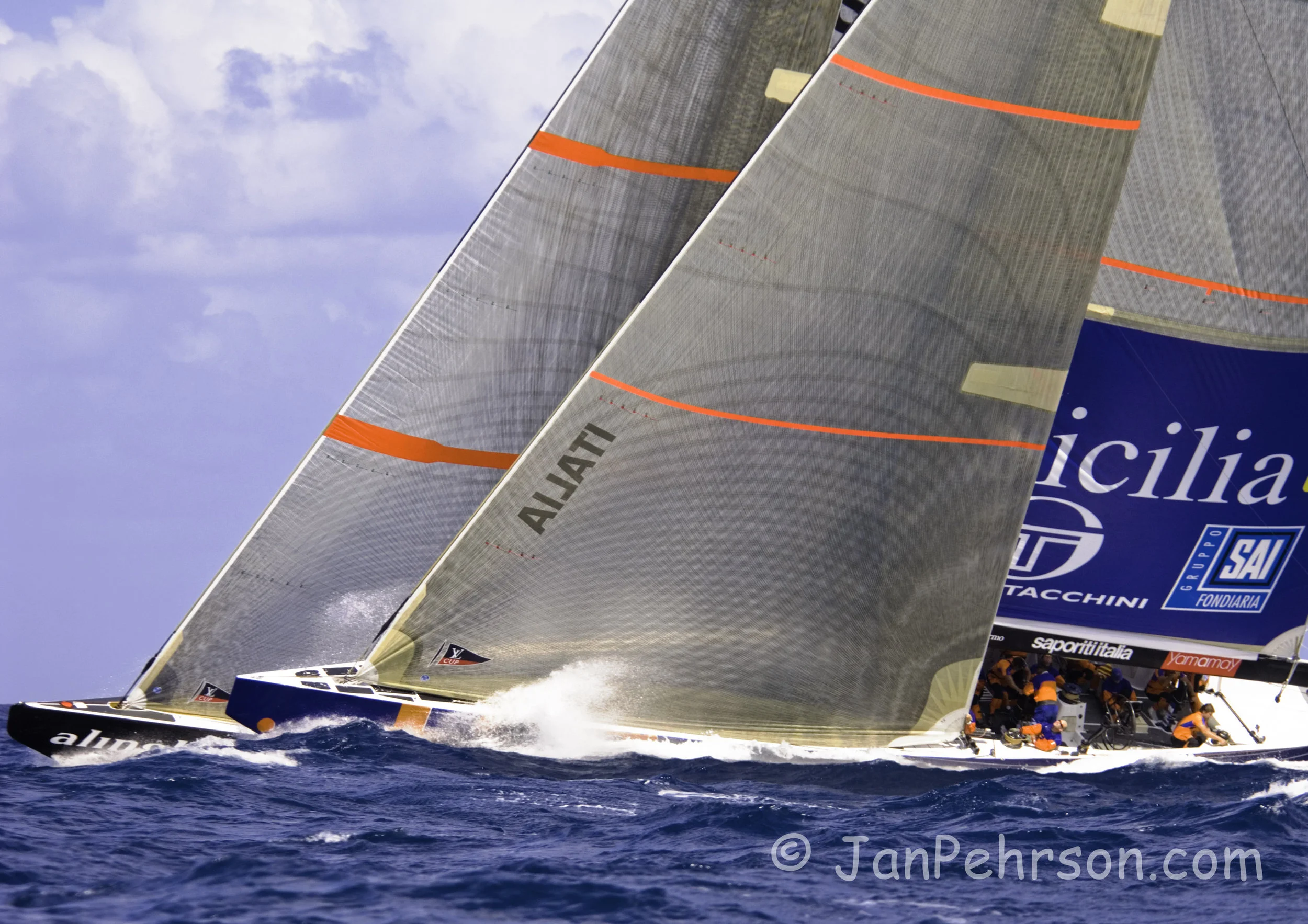 2005; America's Cup; Trapani; Italy; Alinghi; +39 Challenge (July)