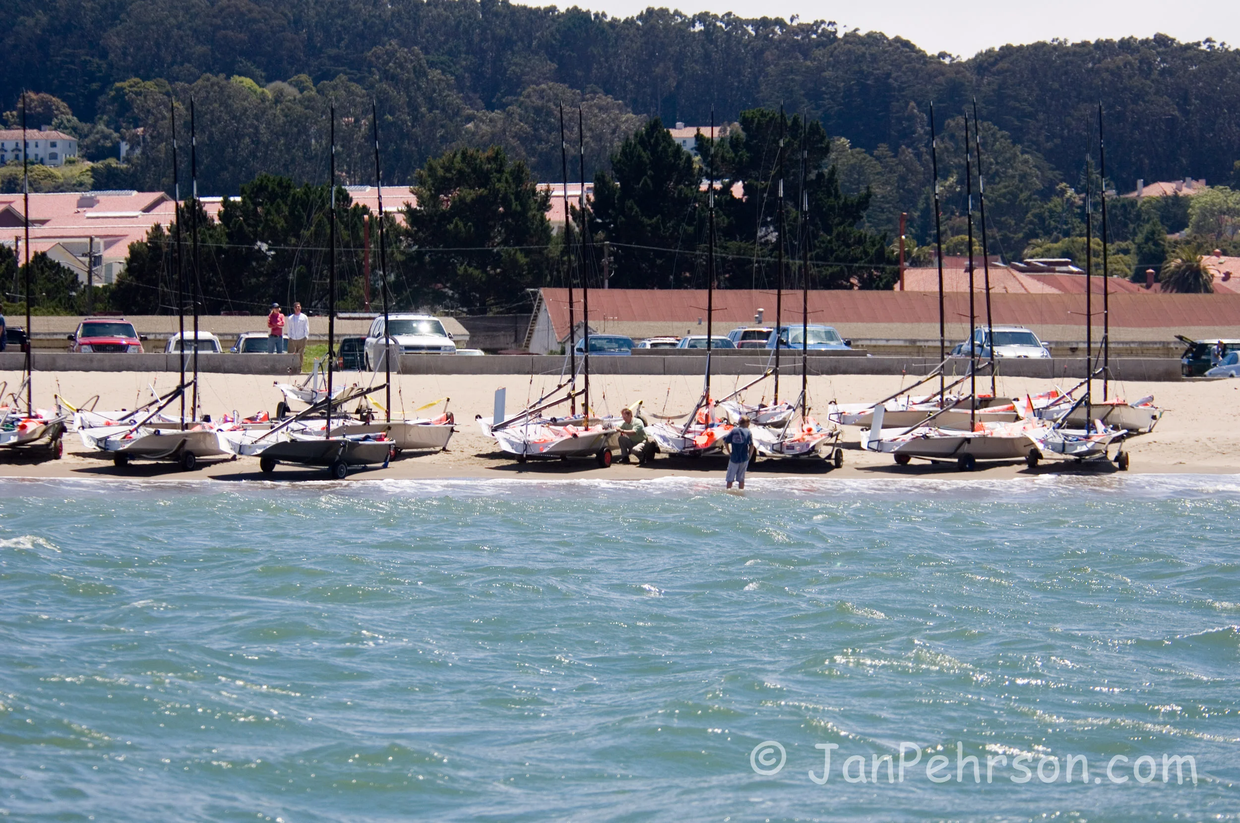 29er Worlds, San Francisco, St Francis Yacht Club Beach.