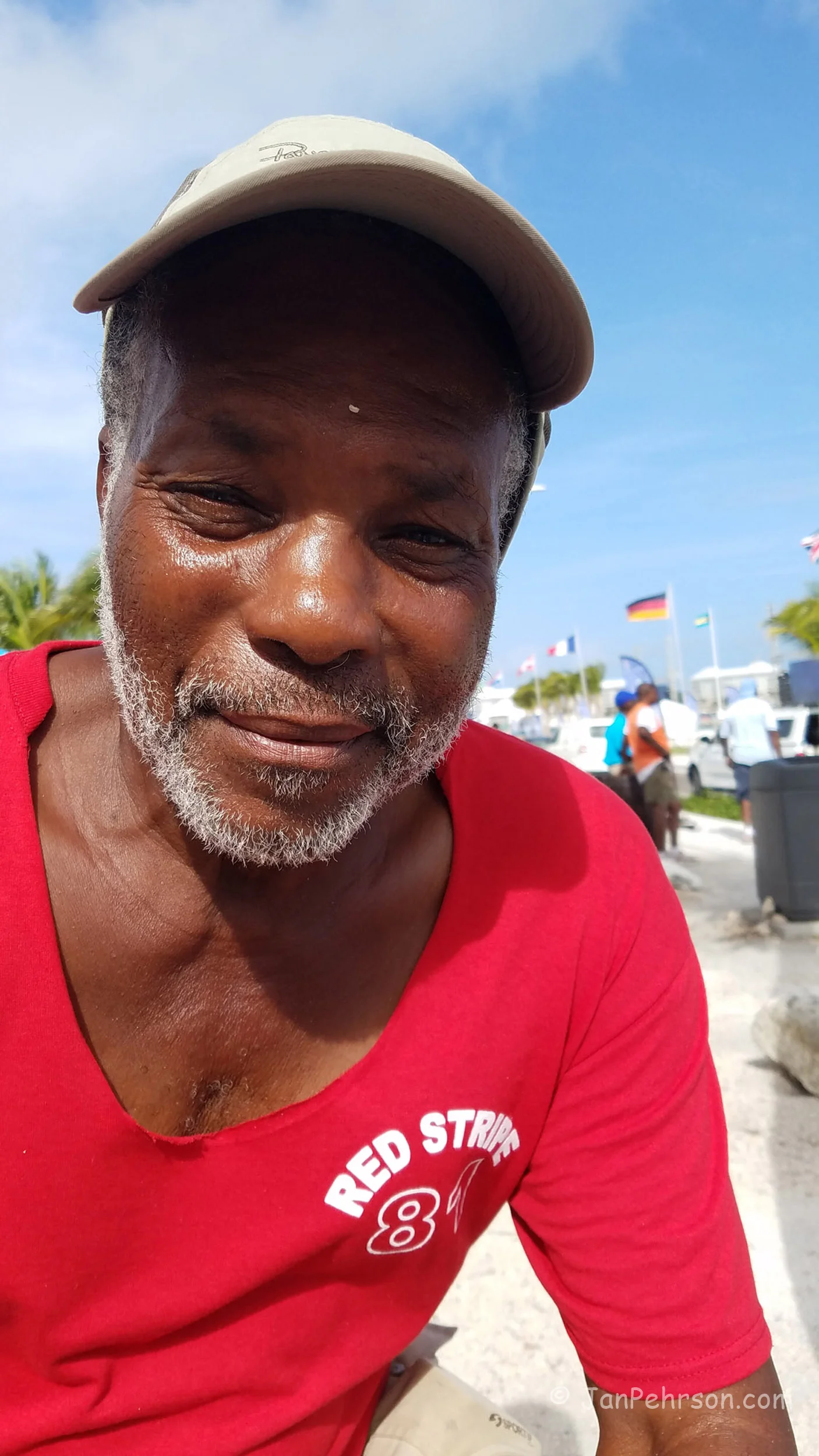 Lundy Robinson, Skipper of Red Stripe – from the settlement of Black Point, Great Guana Cay, Exuma