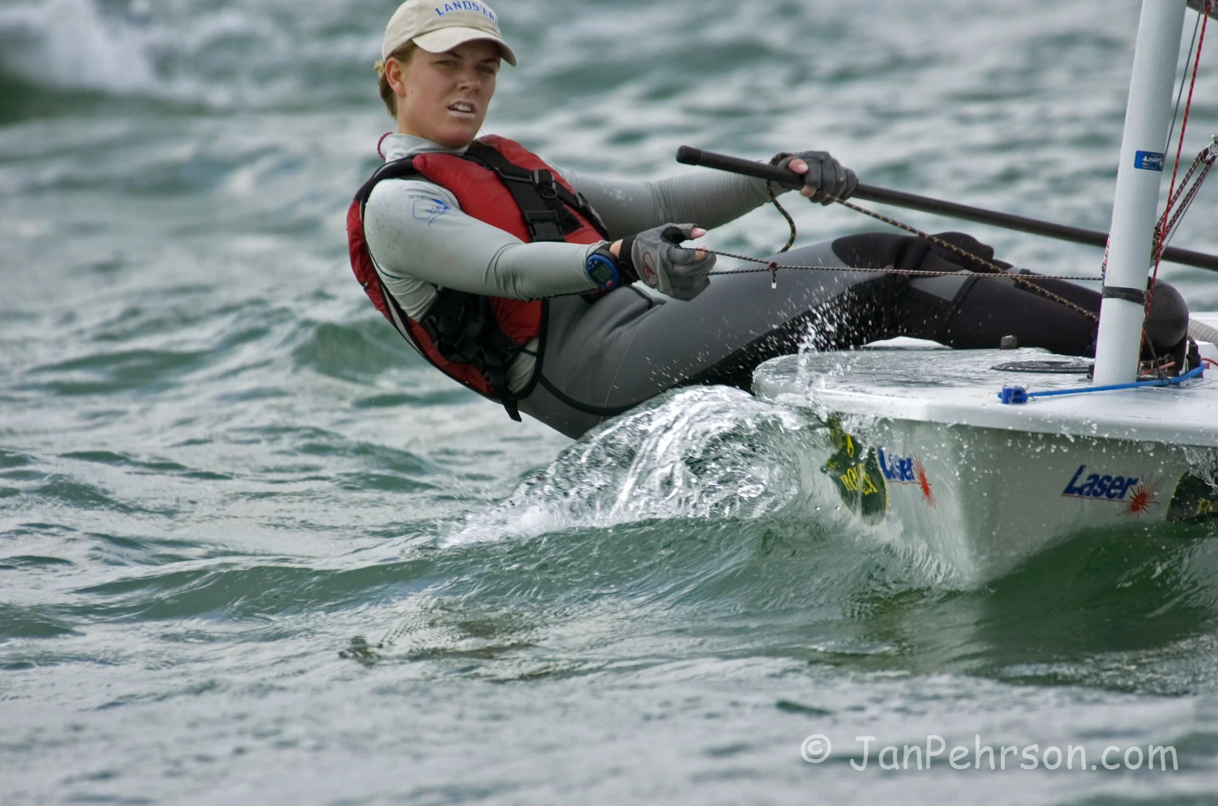 January 2005, Miami, Florida, Olympic Class Regatta, Laser Class, Paige Railey (0128_1_004)