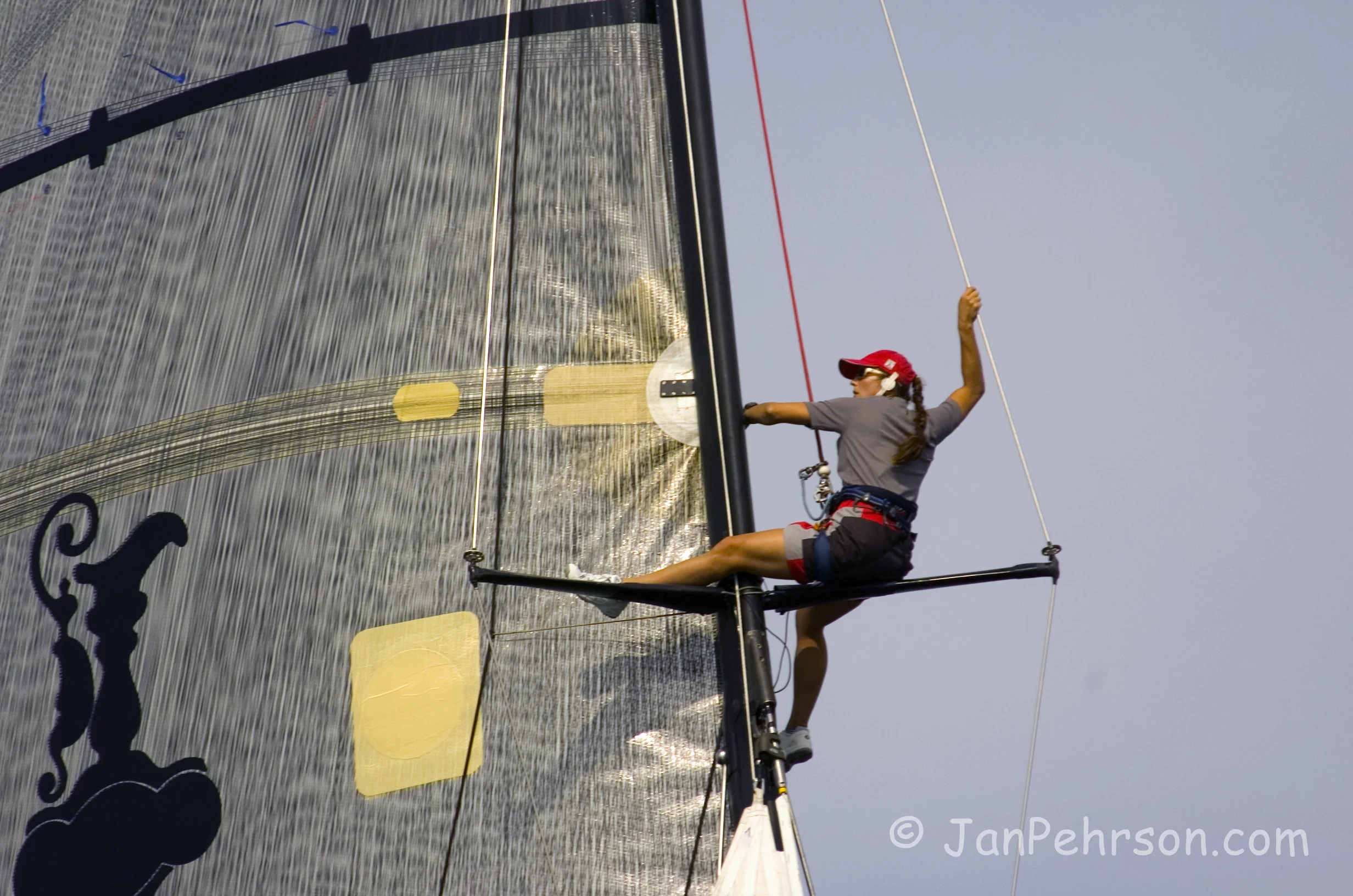 October 2004, Valencia, Spain, Americas Cup Racing, Yacht K-Challenge (1006_1_0027)