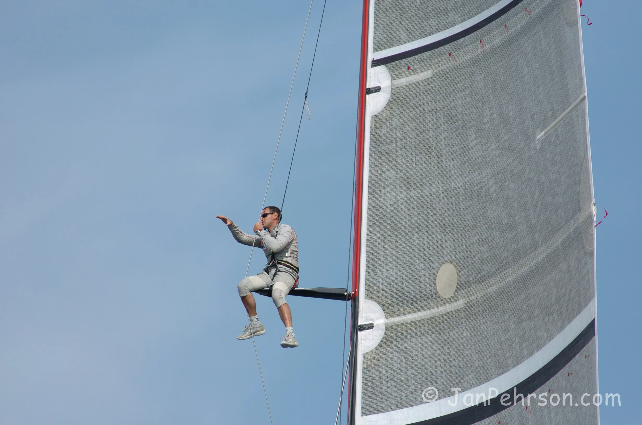 October 2004, Valencia, Spain, Americas Cup Racing, Yacht Luna Rossa (1012_1_0017)