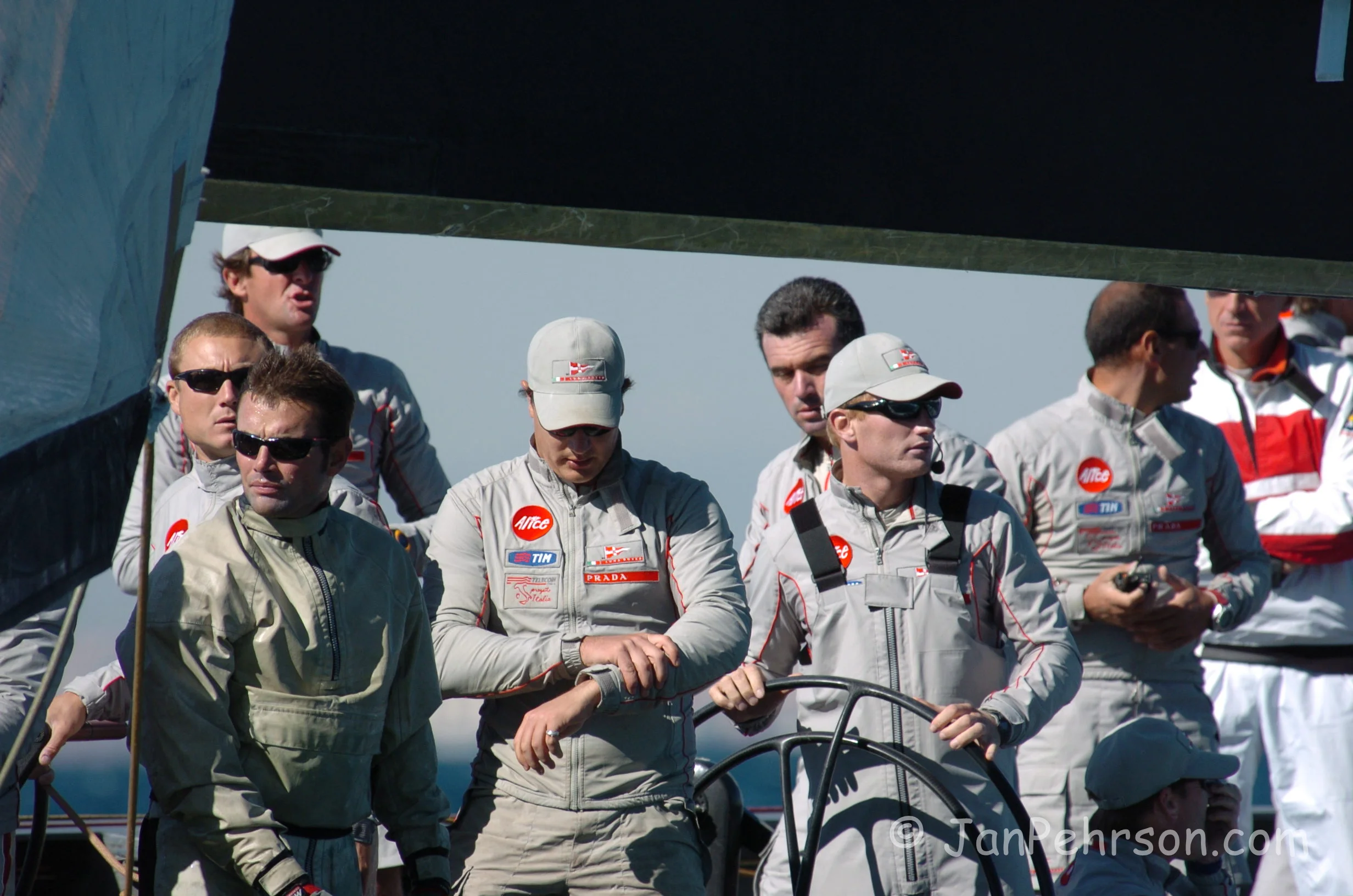 October 2004, Valencia, Spain, Americas Cup Racing, Yacht Luna Rossa (1014_1_0011)