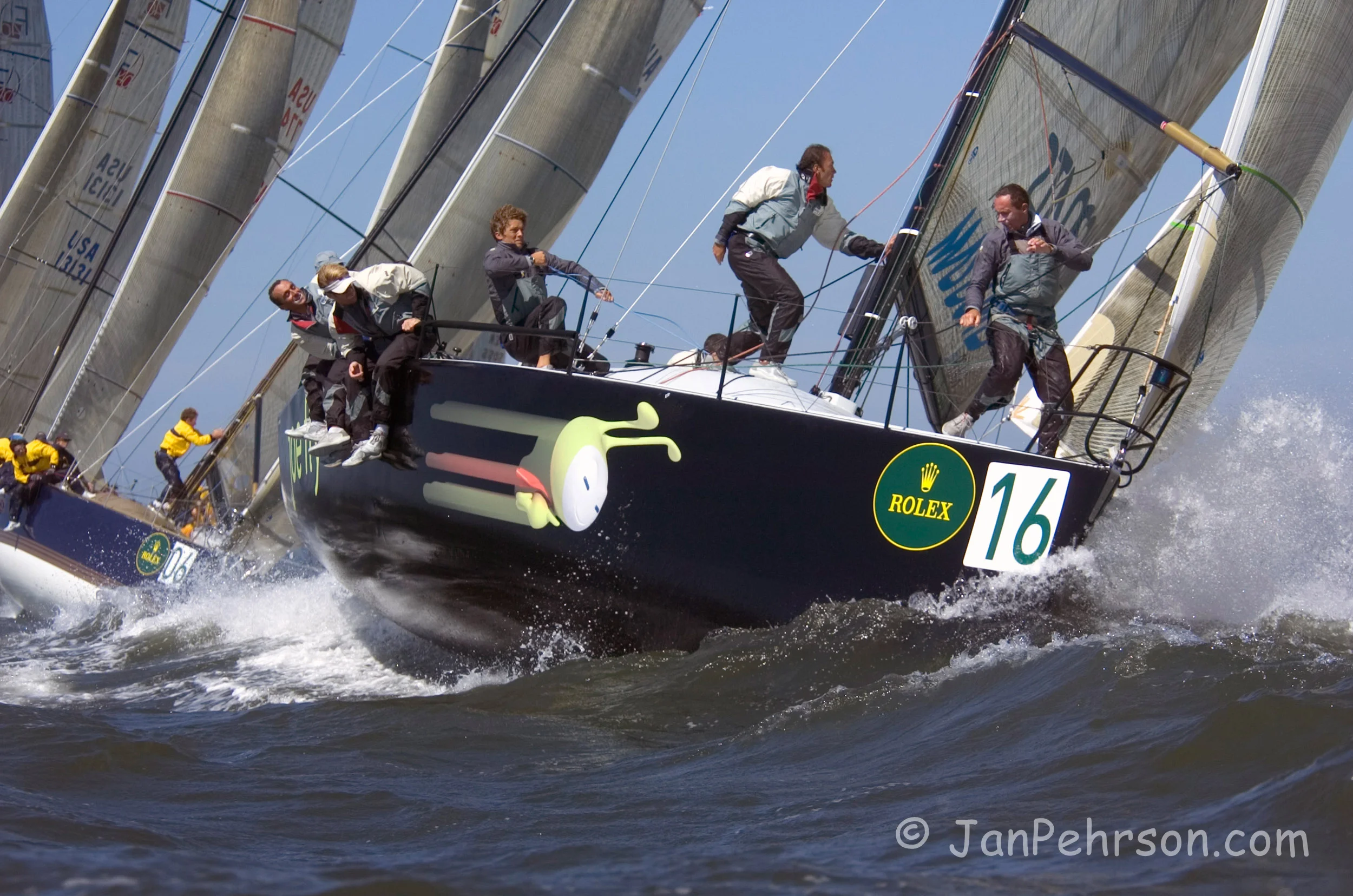 September 2004, San Francisco, California, Farr 40 Class Worlds Action (0909_3_0015)