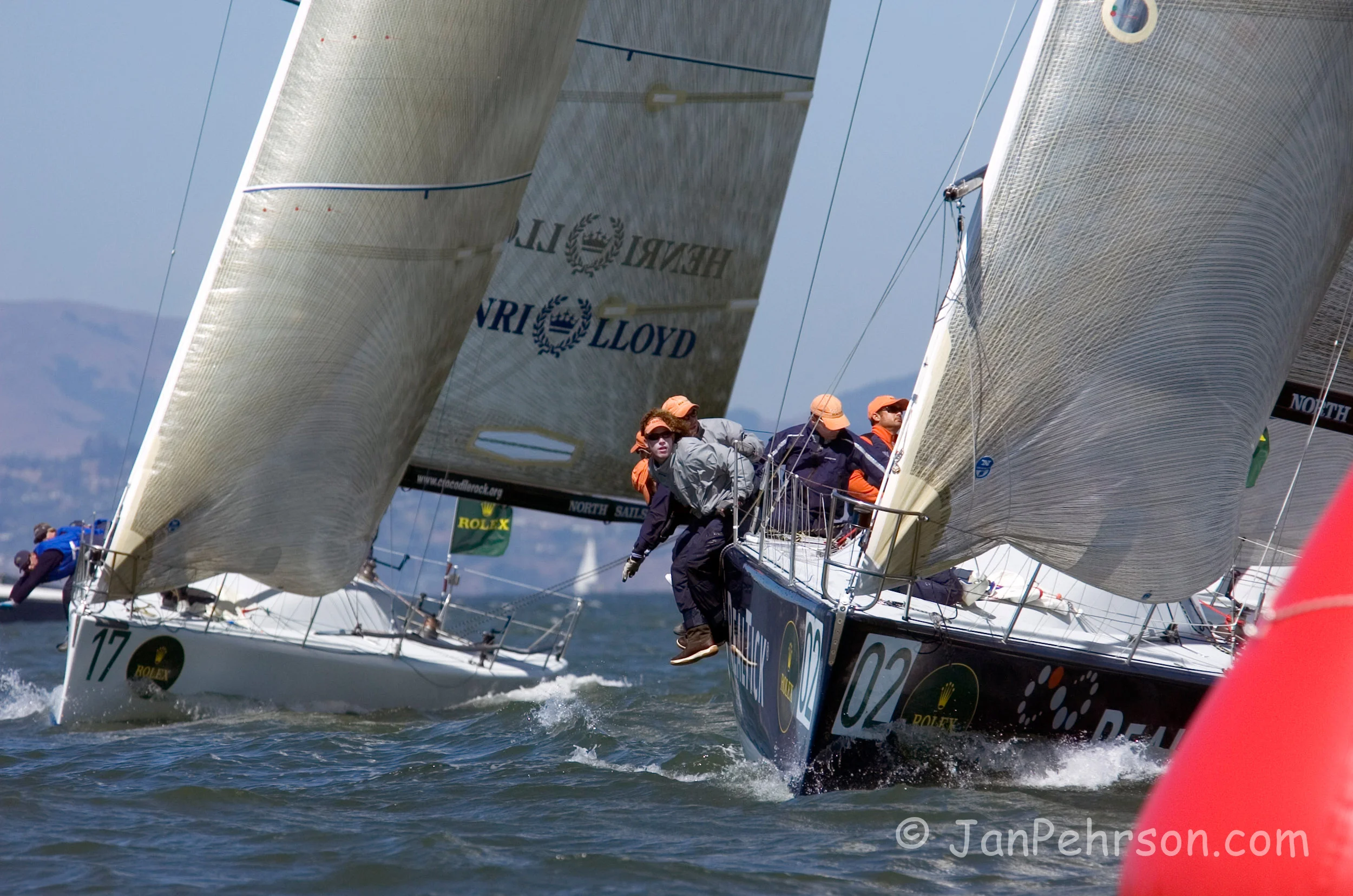 September 2004, San Francisco, California, Farr 40 Class Worlds Action (0911_2_0014)