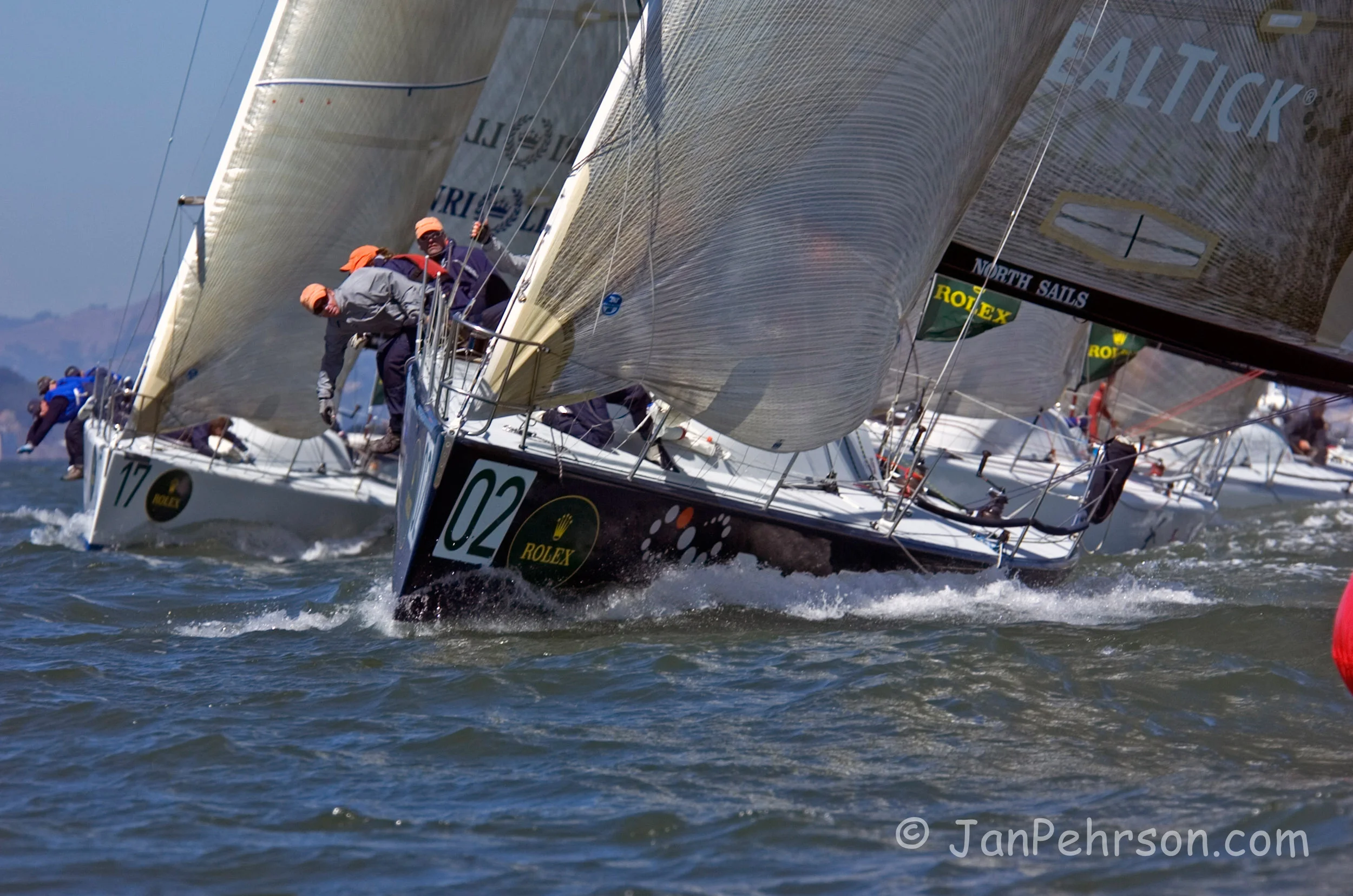 September 2004, San Francisco, California, Farr 40 Class Worlds Action (0911_2_0017)