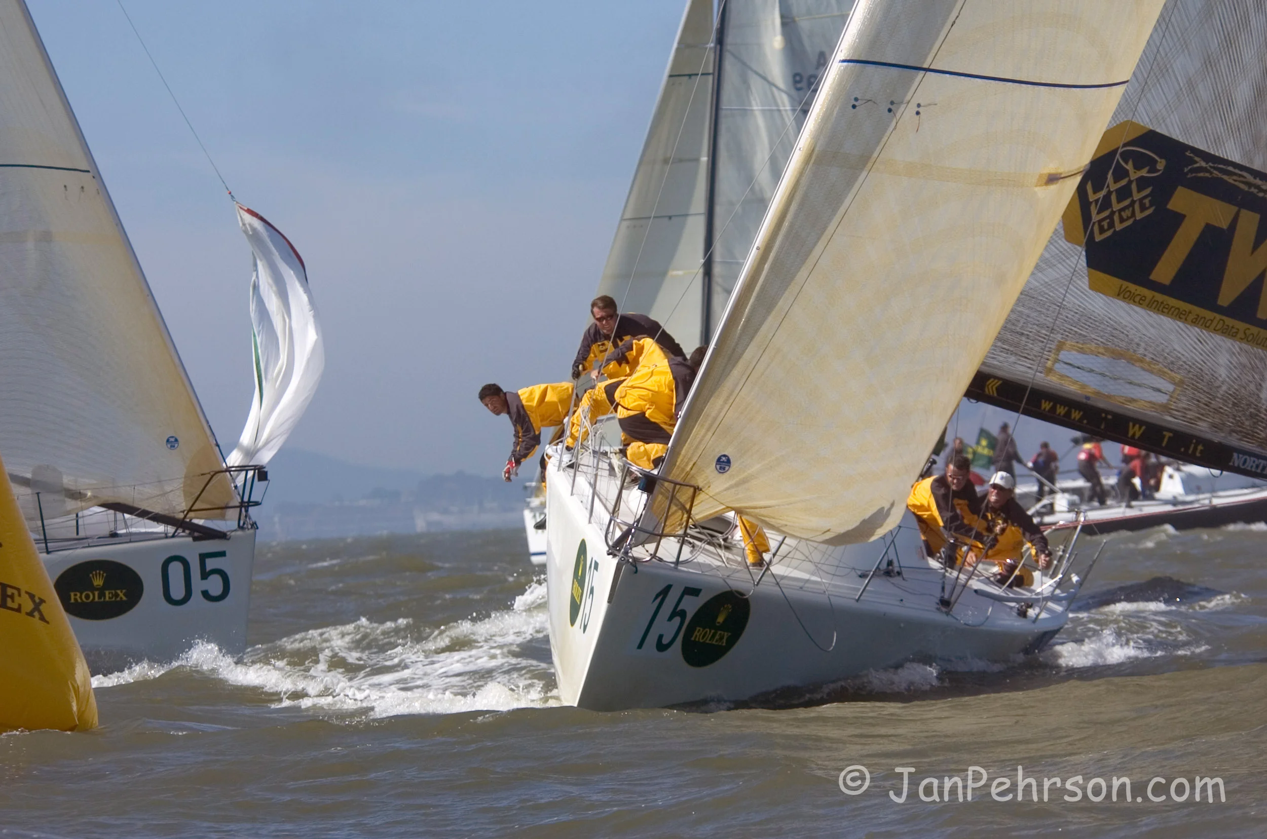 September 2004, San Francisco, California, Farr 40 Class Worlds Action (0911_4_0021)
