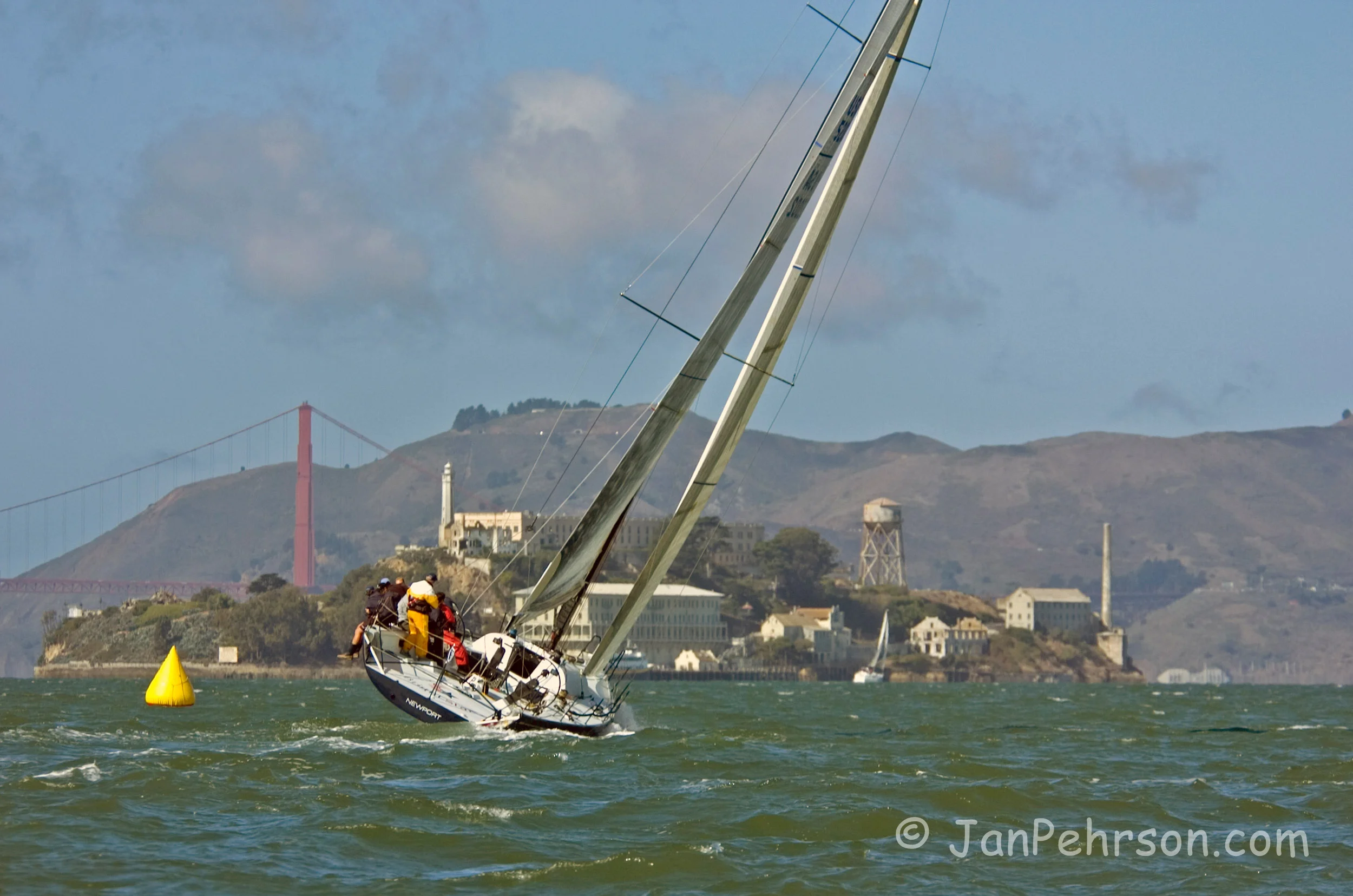 September 2004, San Francisco, CA, Big Boat Series, TP52 Class Racing, Esmeralda (0919_1_0005_TP52)