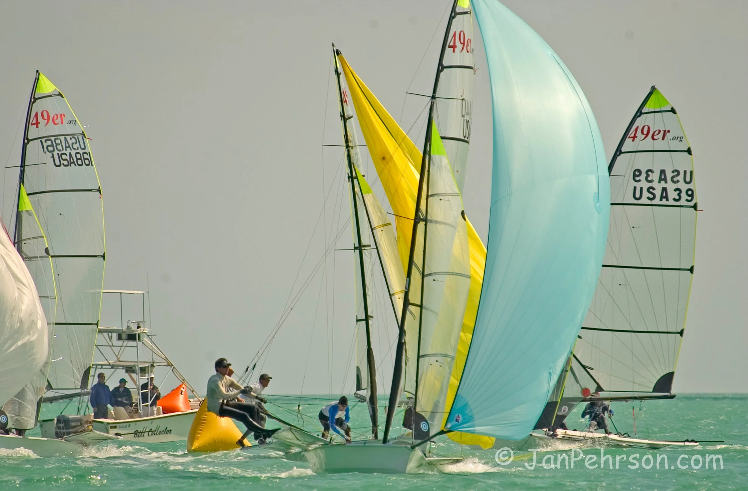 February 2004, Miami, Florida, USA Olympic Trials, 49er Class (49er_Mark Round_Day5#21)