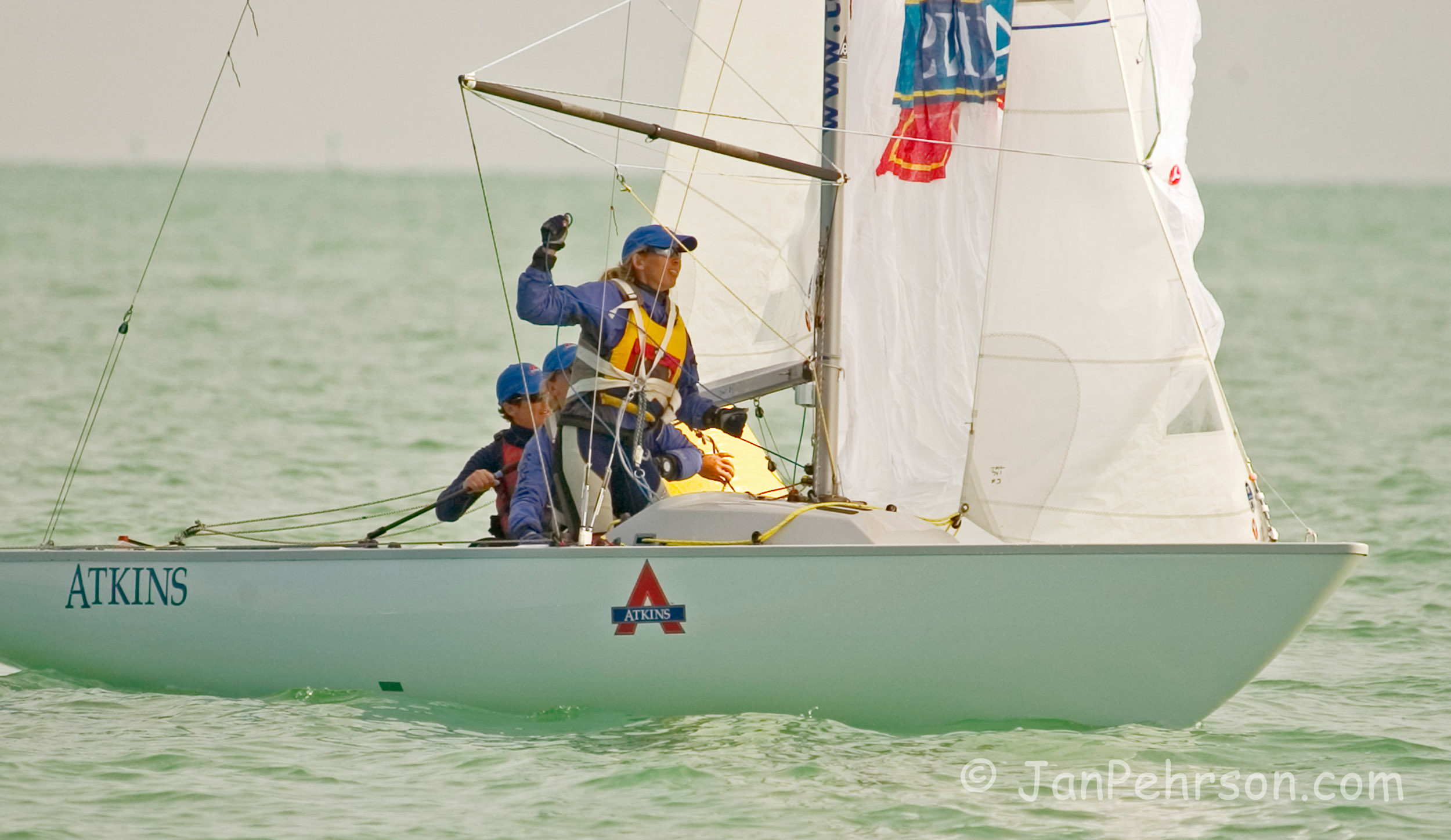 February 2004, Miami, Florida, USA Olympic Trials, Yngling Class (Yngling_USA341#18)