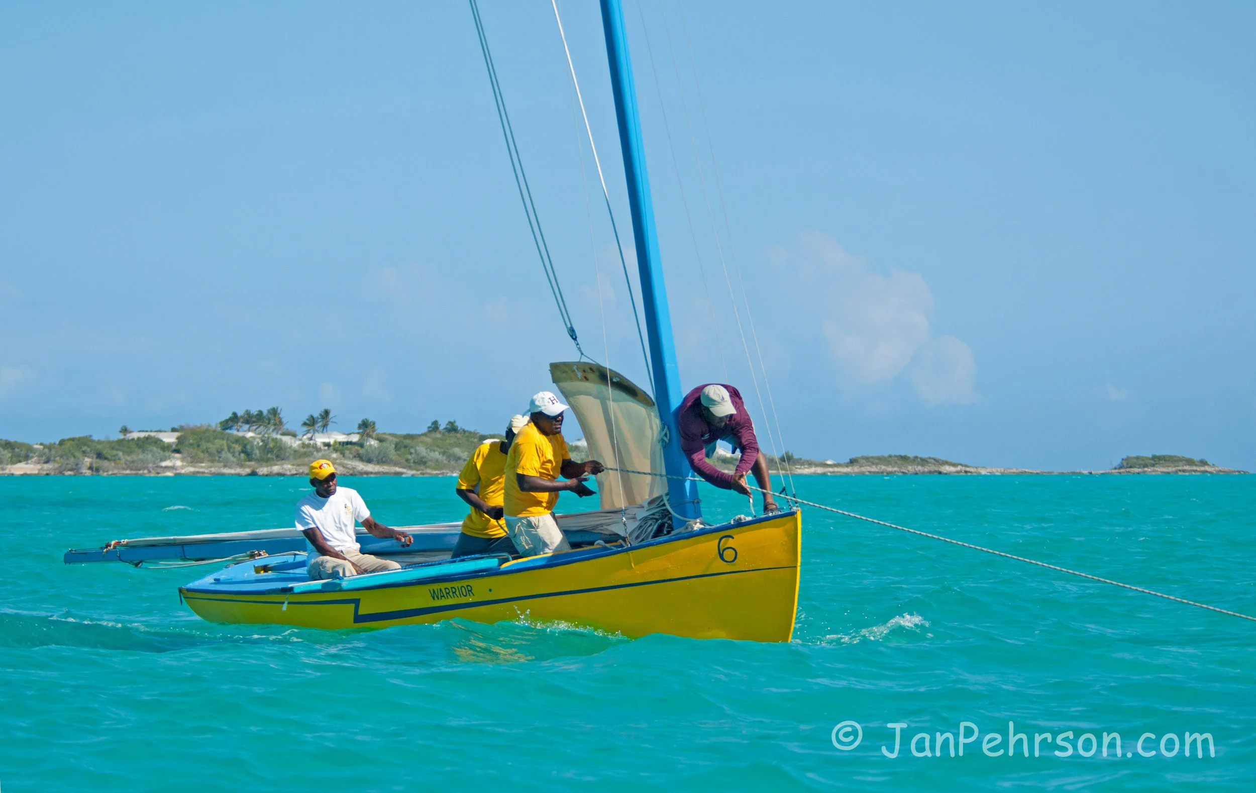 April 2017, Georgetown, Exuma, Bahamas, National Family Island Regatta, Day 3, Class C, Warrior, H. Kesium Lloyd, Barraterre (0012)