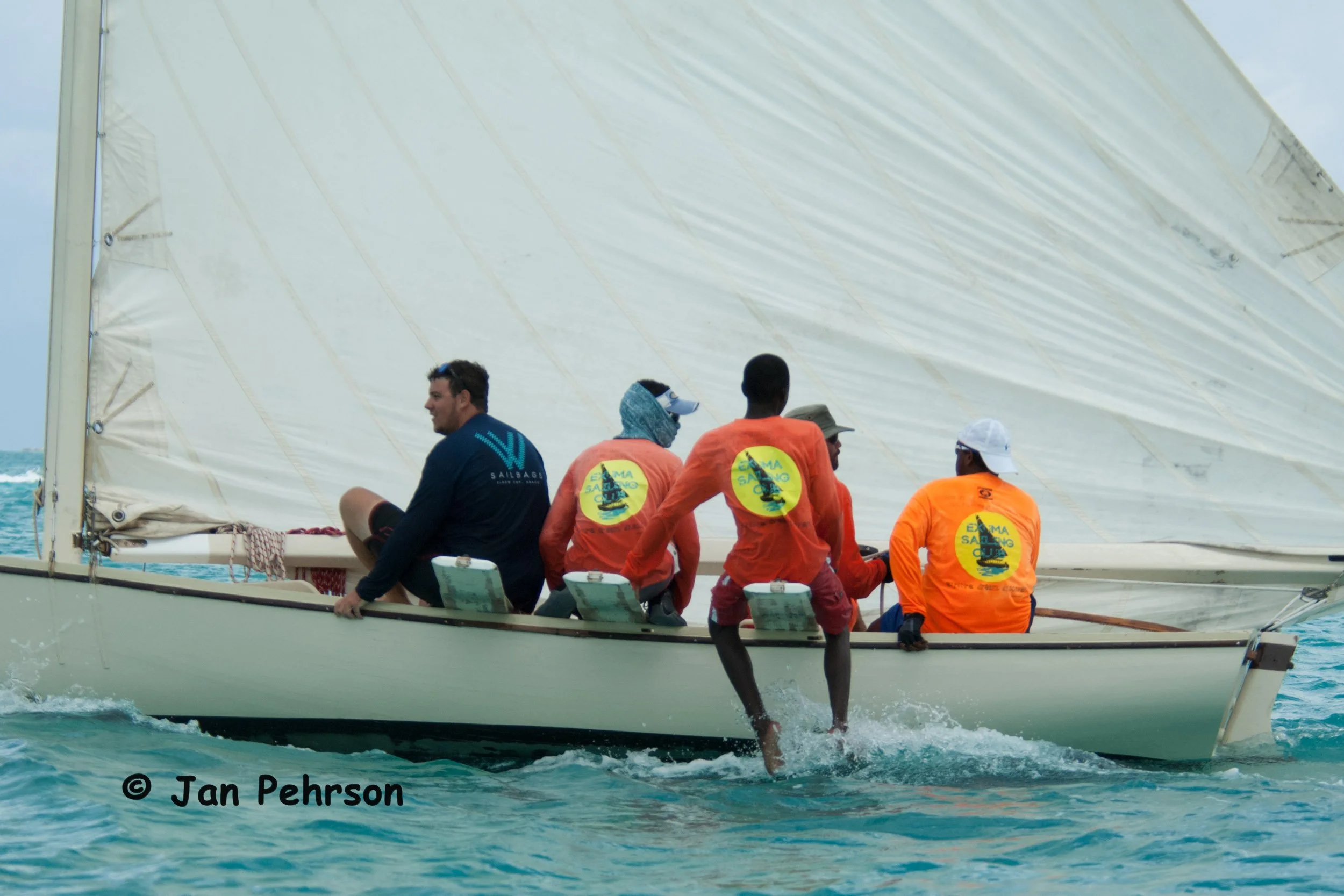 April 2018, Georgetown, Exuma, Bahamas, National Family Island Regatta, Day 3, Class C, 3rd in Class, Termite, Exuma Sailing Club, George Town, Exuma (0411)
