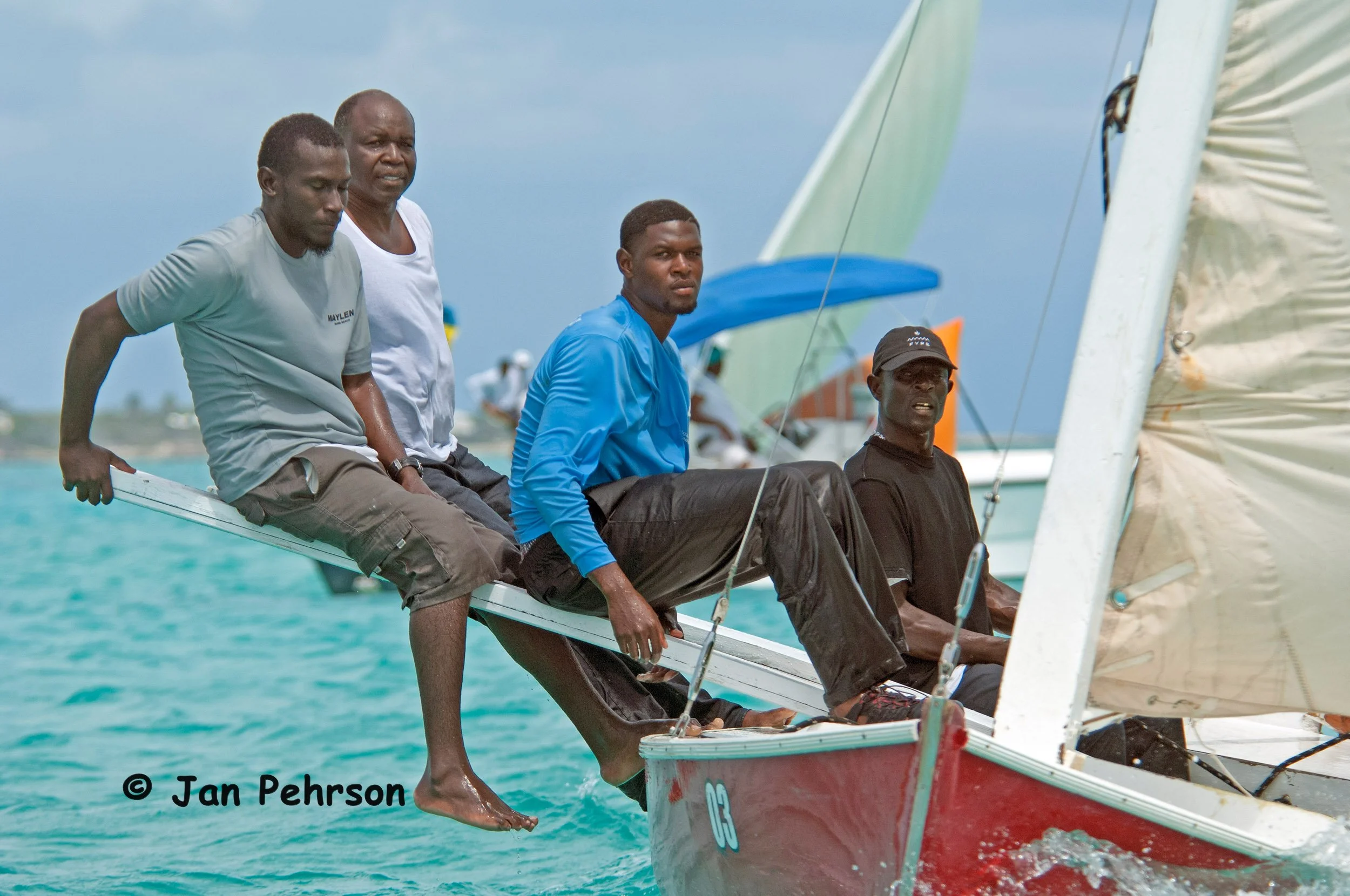 April 2018, Georgetown, Exuma, Bahamas, National Family Island Regatta, Day 3, Class C, Lady Eunice, Ralph Kemp, Black Point, Exuma (0479)