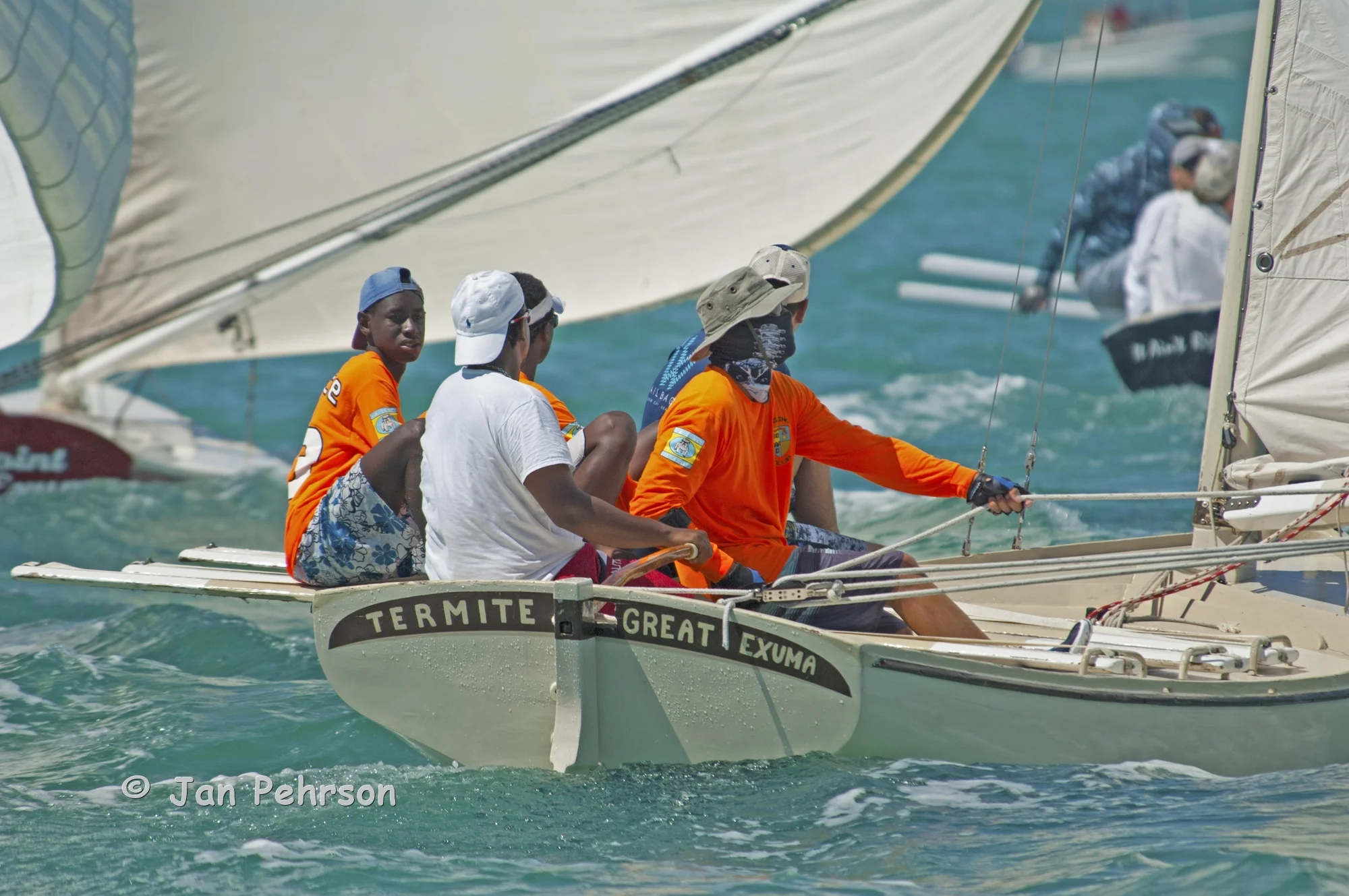 June 2018, Salt Point, Long Island, Bahamas, Long Island Regatta, Day 2, Class C - Termite (0325)
