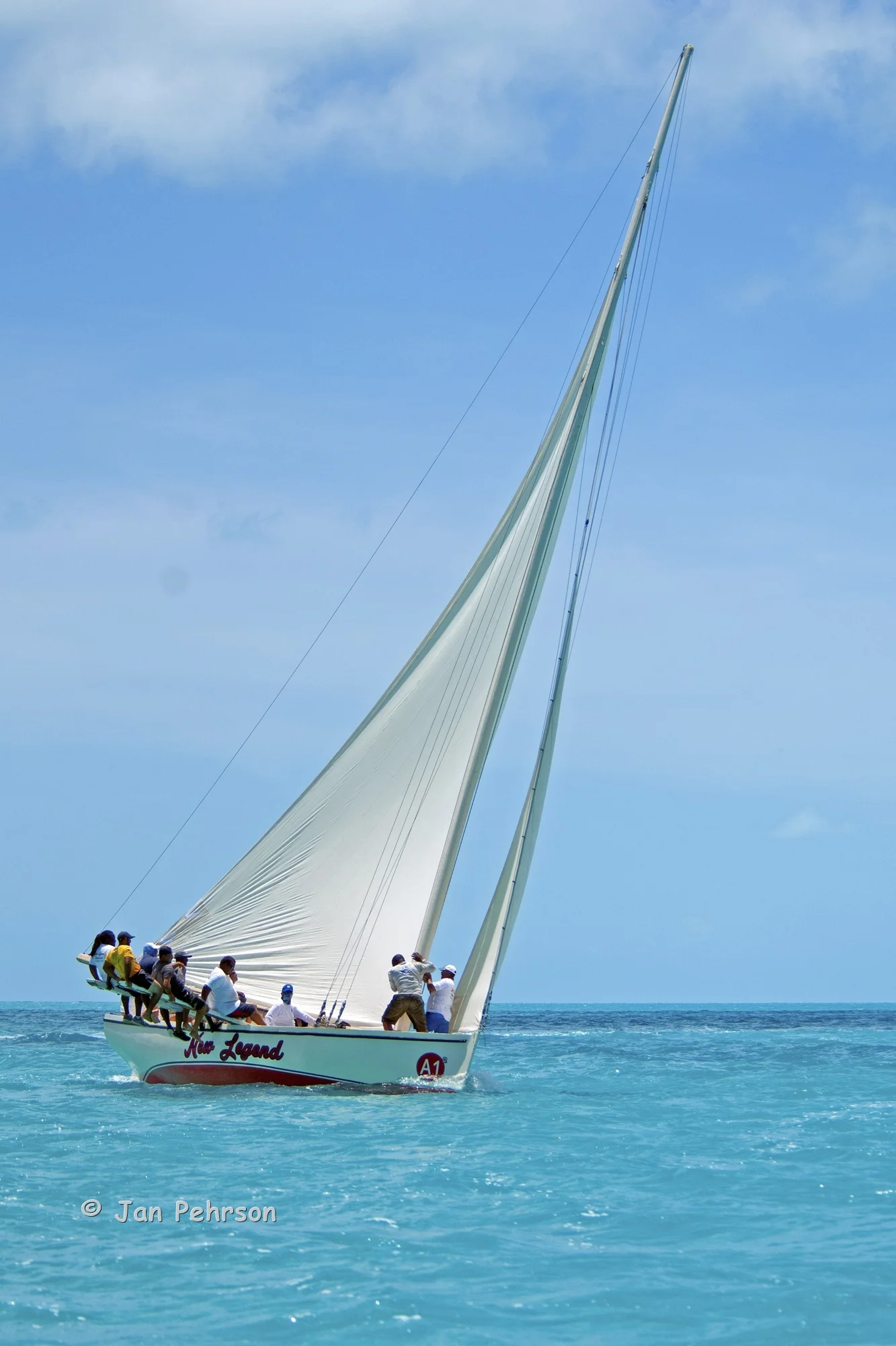 May 2018, Salt Point, Long Island, Bahamas, Long Island Regatta, Day 1, Class A - New Legend (0570)