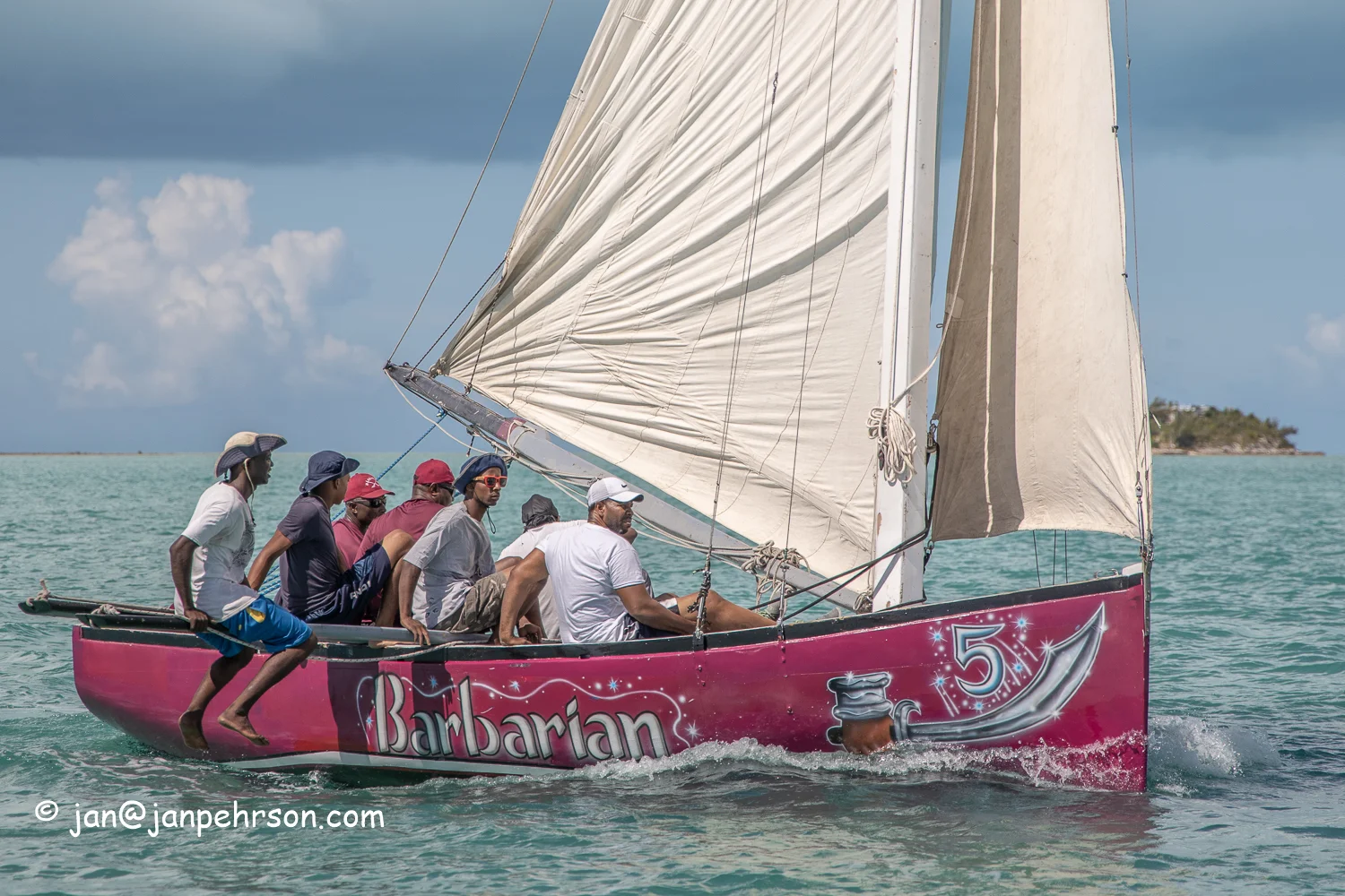 June 2019, Long Island, Bahamas, Long Island Regatta Day 2, B-Class, Barbarian