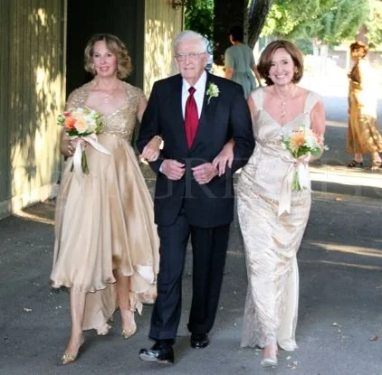 Laura Rose and Melanie Mitchell at double wedding ceremony in Sonoma County California