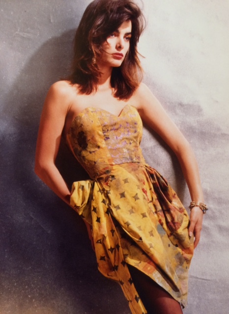 cotton fabric designed with potato prints by Mary Boochever. photo: Warren Mantooth