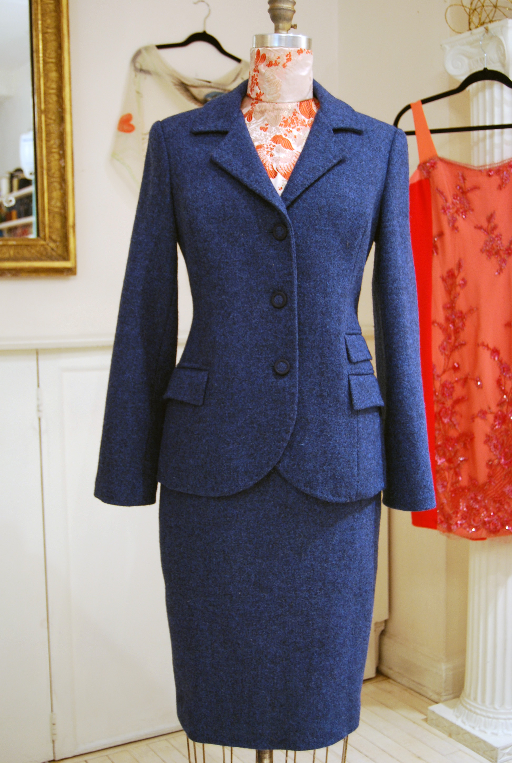 Harris Tweed Wool suit returning for a nip and tuck