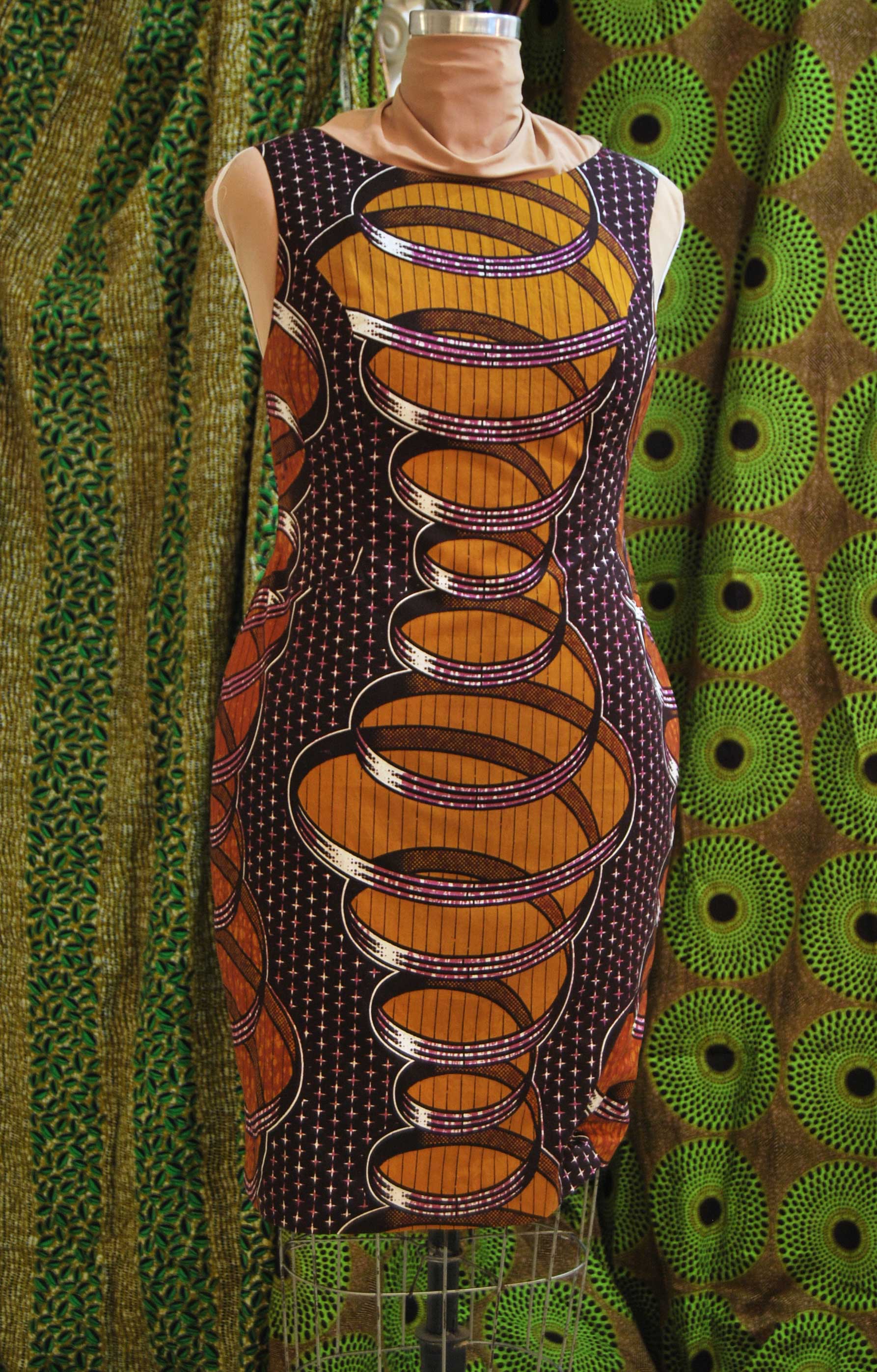 African Print "Cyclone" dress 