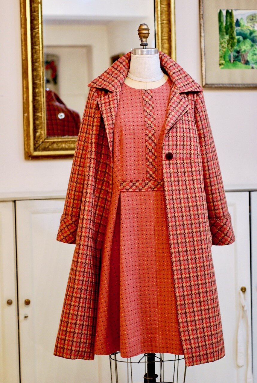  Japanese Cotton double-sided dress and coat for client  