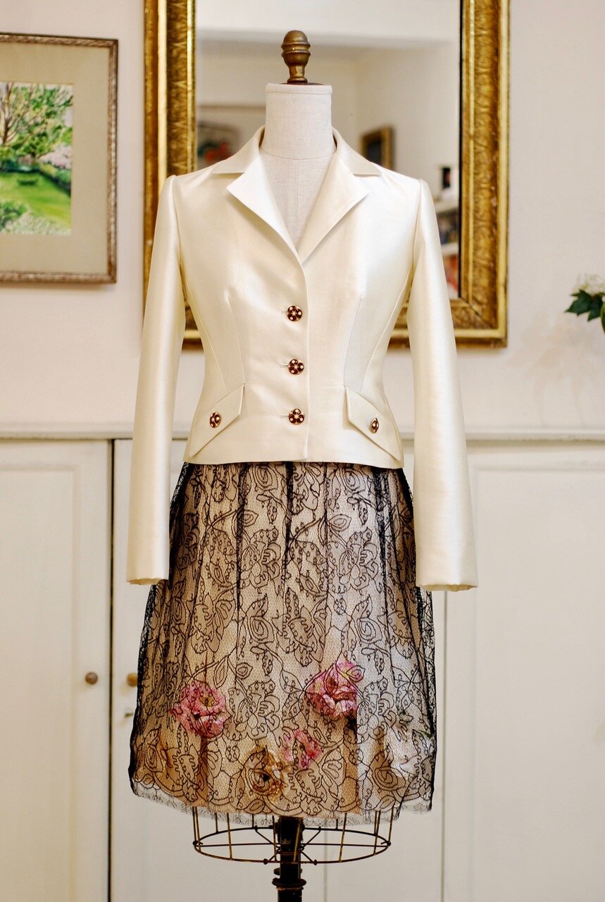 white jacket: flower lace skirt.jpeg