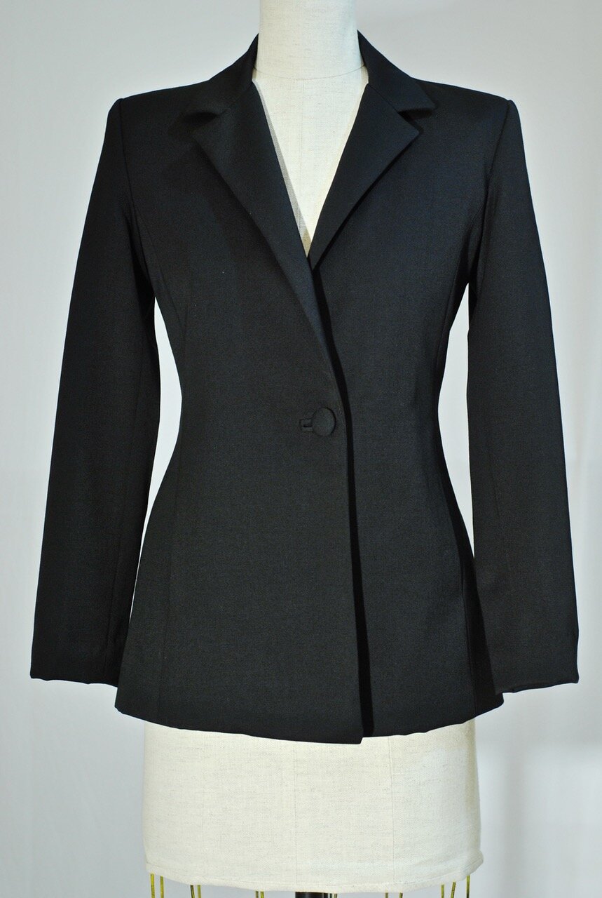  English wool Jacket - lined Rayon bemberg sz. 6-8 - $1,200.   Special order -  please  contact me  for  details.  