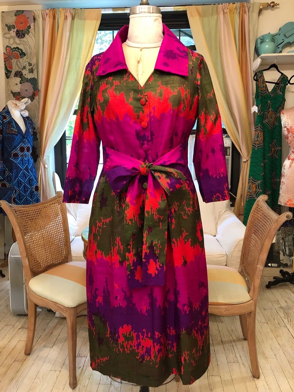  Dress made for mother of the groom - with silk from Jim Thompson - Thailand 