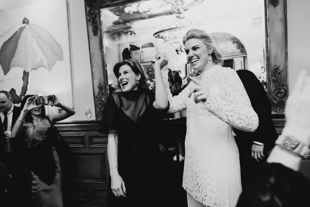  Kati Jo Spisak in Ivory lace tunic at her marriage to Claire Shipman at the Chelsea Hotel in NYC.  photo : Elvira Kalviste Photography 