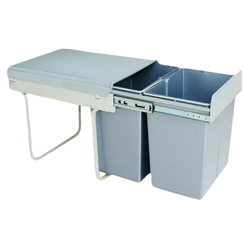 double can trash pullout