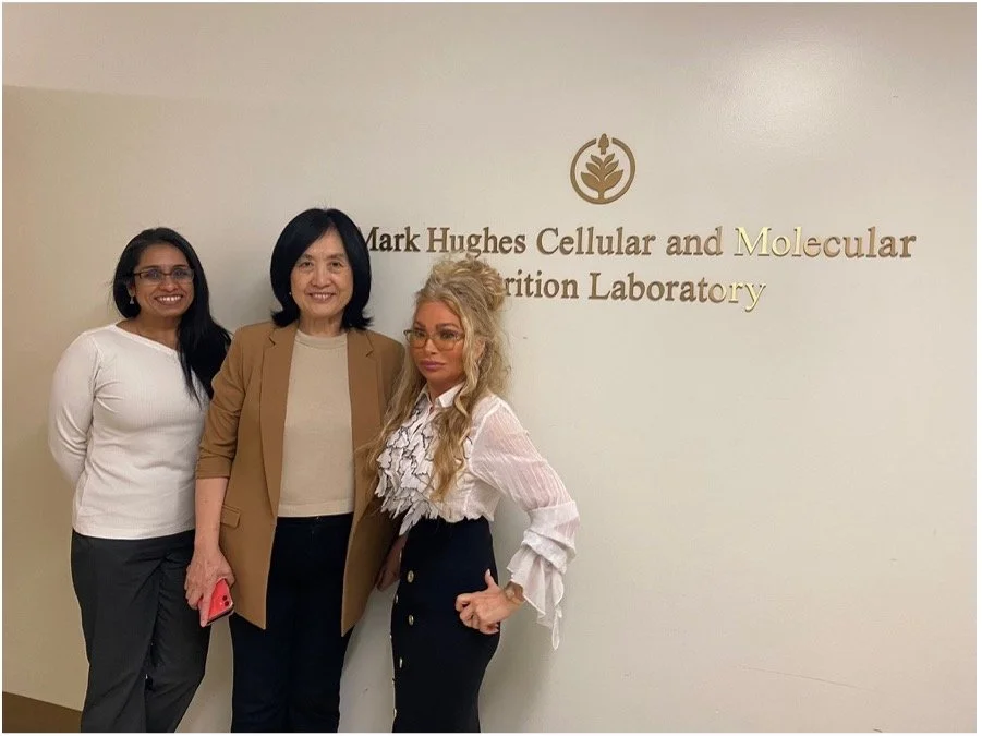 🌟 Miss Suzan Hughes Revisits UCLA 🌟

After more than 20 years, Miss Suzan Hughes returned to the Mark Hughes Cellular &amp; Molecular Nutrition Lab at UCLA, a research hub created through the generosity of her late husband, Mark Hughes, founder of 