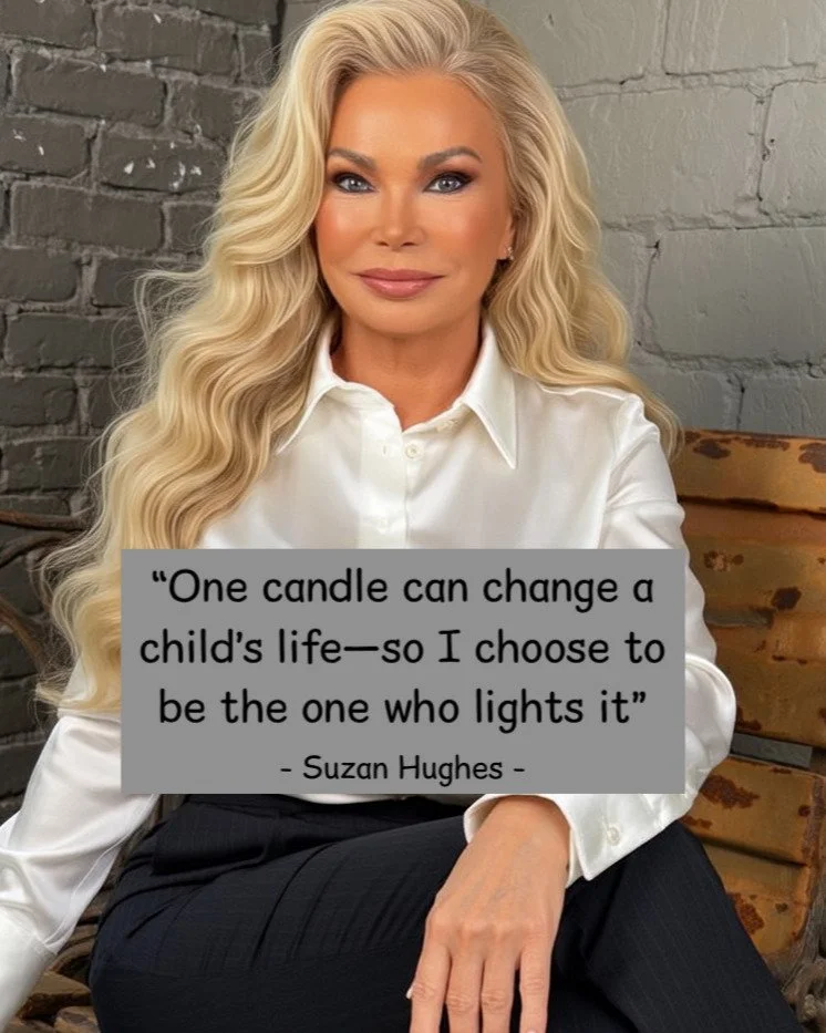 &ldquo;One candle can change a child&rsquo;s life&mdash;so I choose to be the one who lights it."

Suzan Hughes

#SuzanHughesEducationFoundation #SuzanHughes #HeartAndHumanity #ProtectTheLittleOnes #EducationChangesLives #resilienceinaction