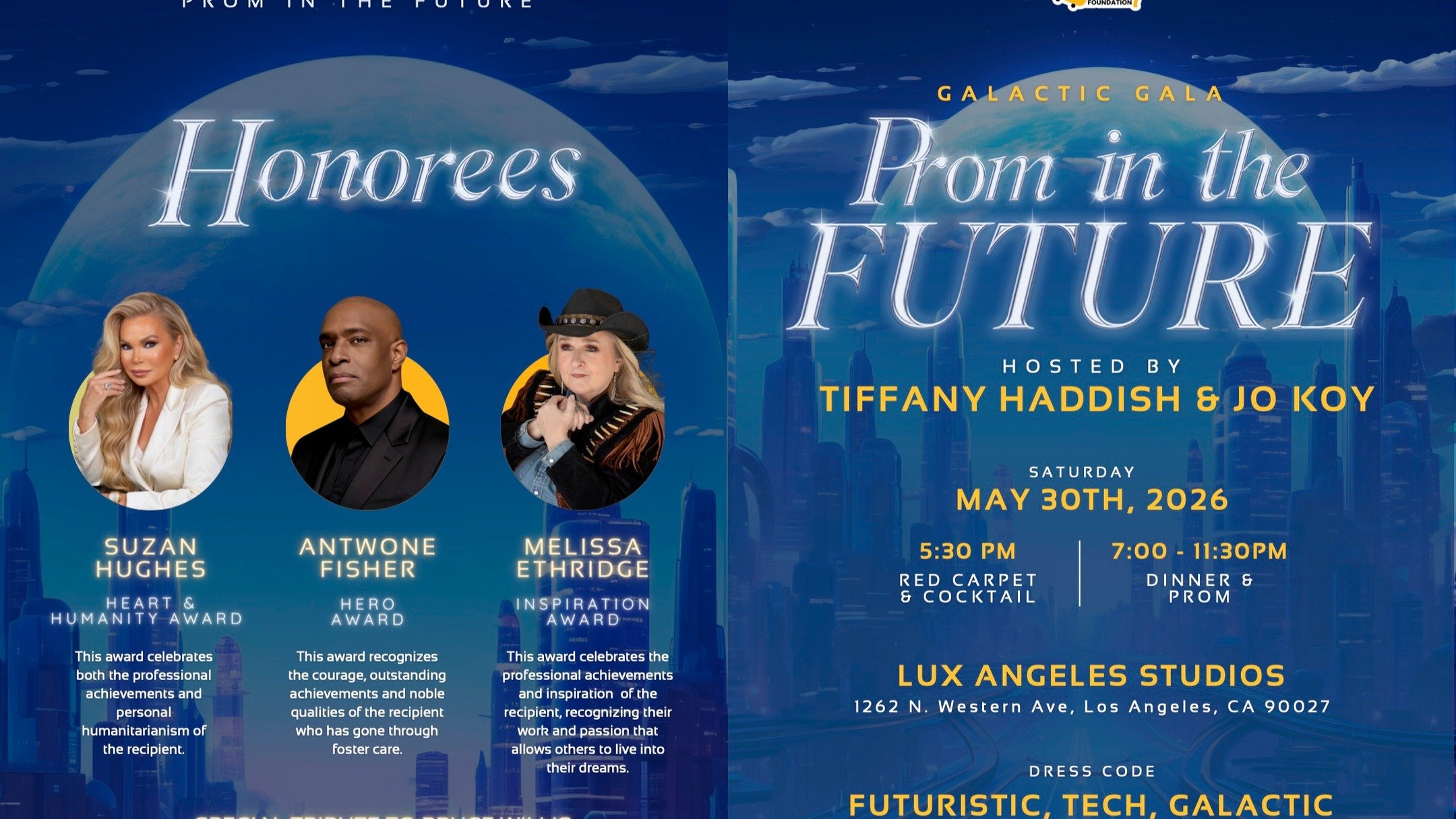 She Ready Foundation&rsquo;s Galactic Gala 2026 is more than a beautiful night out &mdash; it is an evening created to support youth impacted by foster care!

Hosted by Tiffany Haddish and Jo Koy, this year&rsquo;s Prom in the Future raises funds for