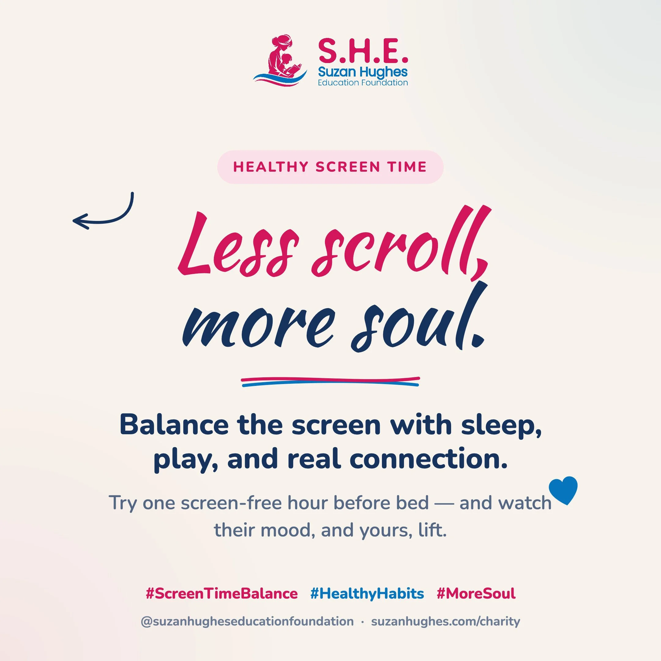 Little children don&rsquo;t need more screen time.
They need sleep, play, eye contact, movement, stories, boredom, and real connection.

Screens may keep them quiet for a moment, but real childhood is built away from the scroll.

#SuzanHughesEducatio