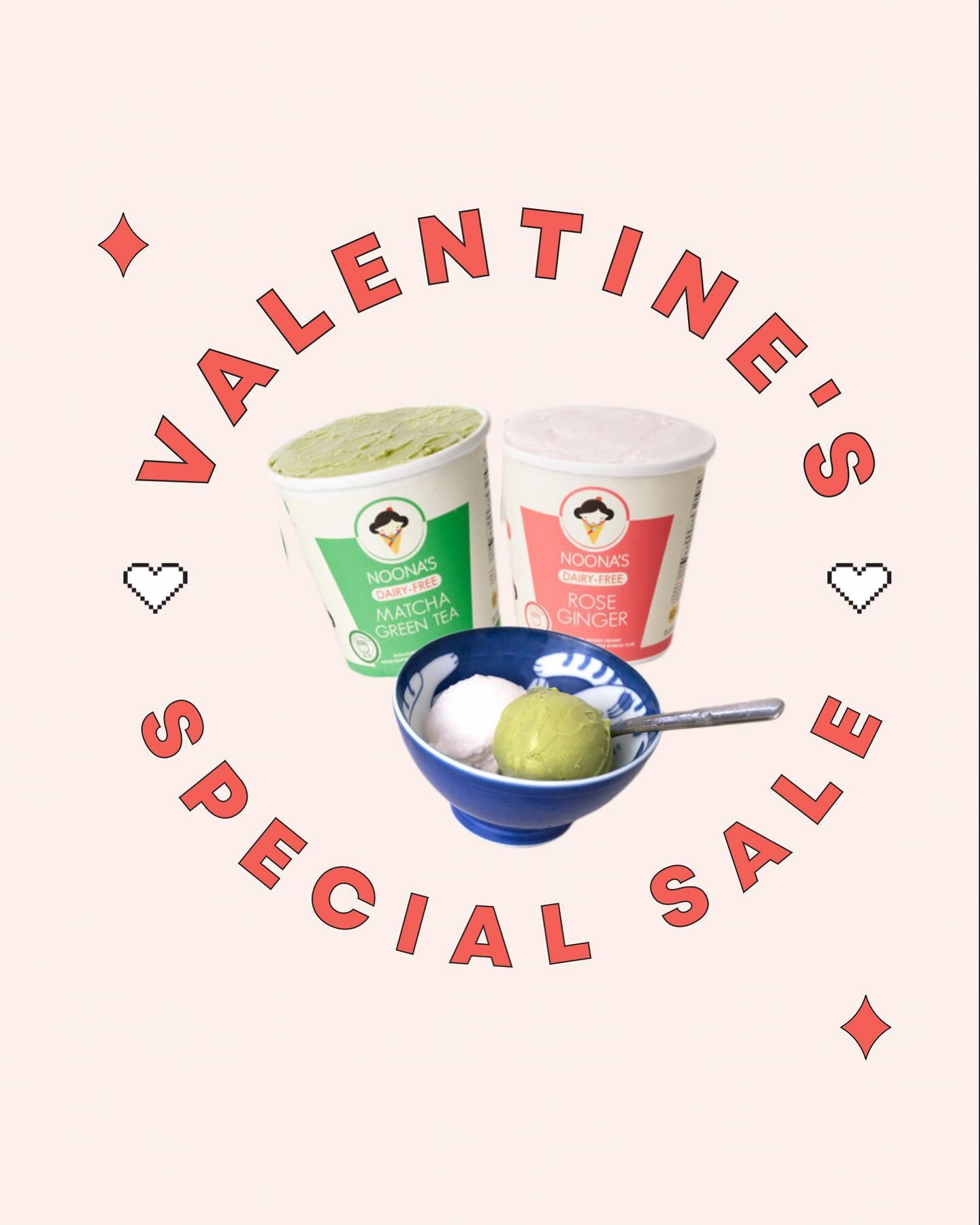 In celebration of upcoming Valentine&rsquo;s Day, we&rsquo;re having a sale for our Vegan Matcha Green Tea and Vegan Rose Ginger flavors. Add it to your cart along with all your other favorite noona flavors. To get in time for V-Day, place your order