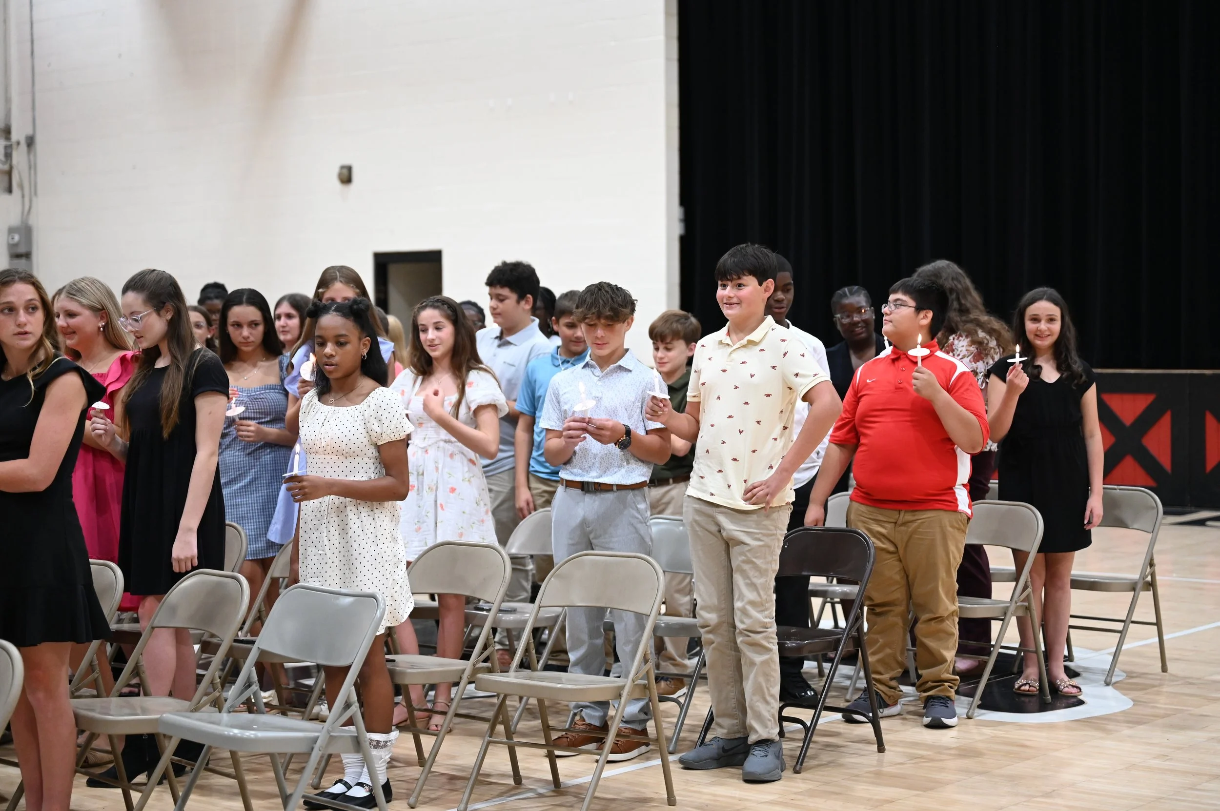  The Assumption 7th &amp; 8th Grade Academy Beta Club held an induction ceremony for its newest members. Forty-six 7th Graders and fifteen 8th graders were inducted, bringing the club’s total membership to 88. 