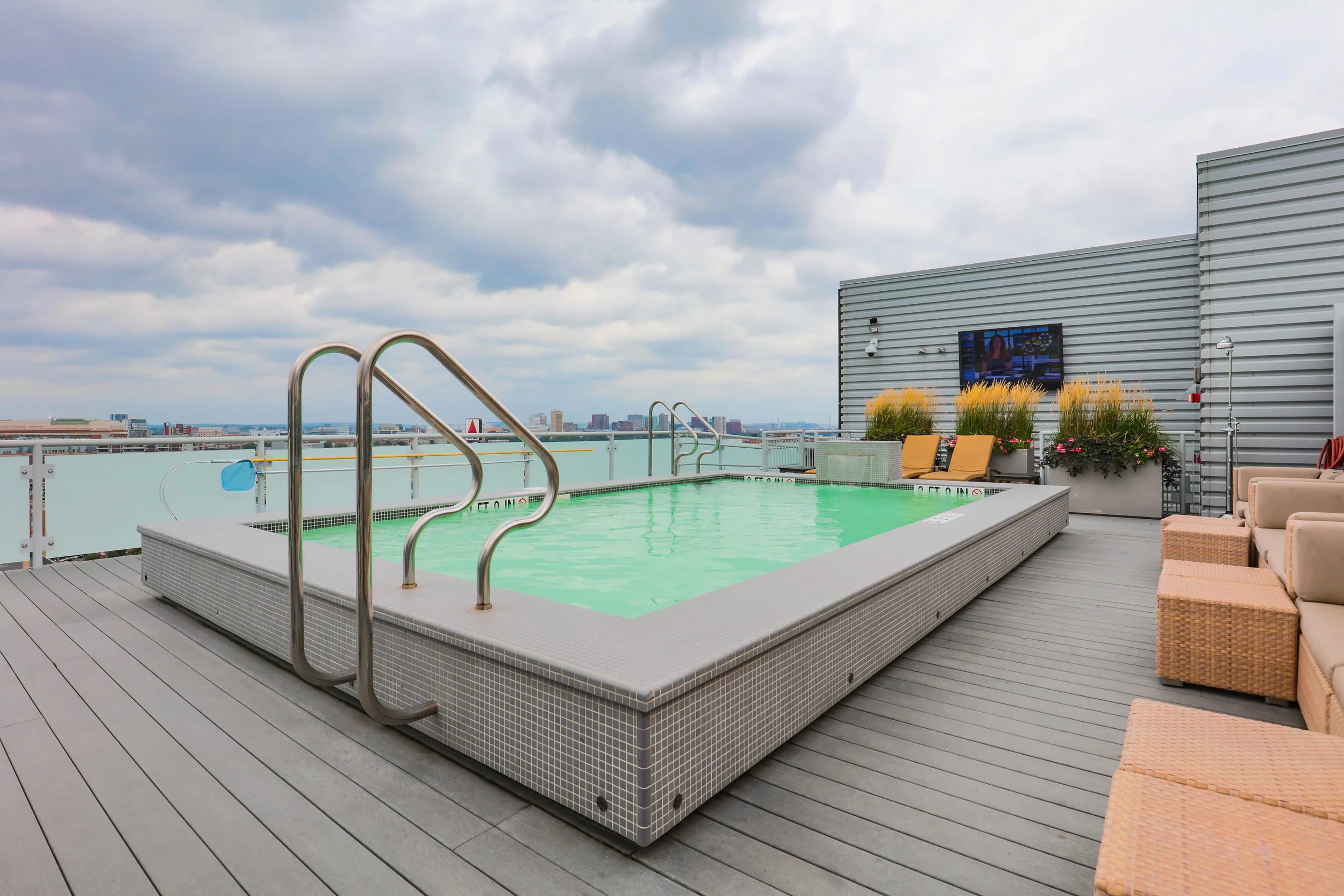 While this may not be one of my favorite photos, it's definitely one of the best spaces I have seen recently. Yes, the rooftop pool overlooks Fenway Park. If you squint, you can even see the Citgo sign. 