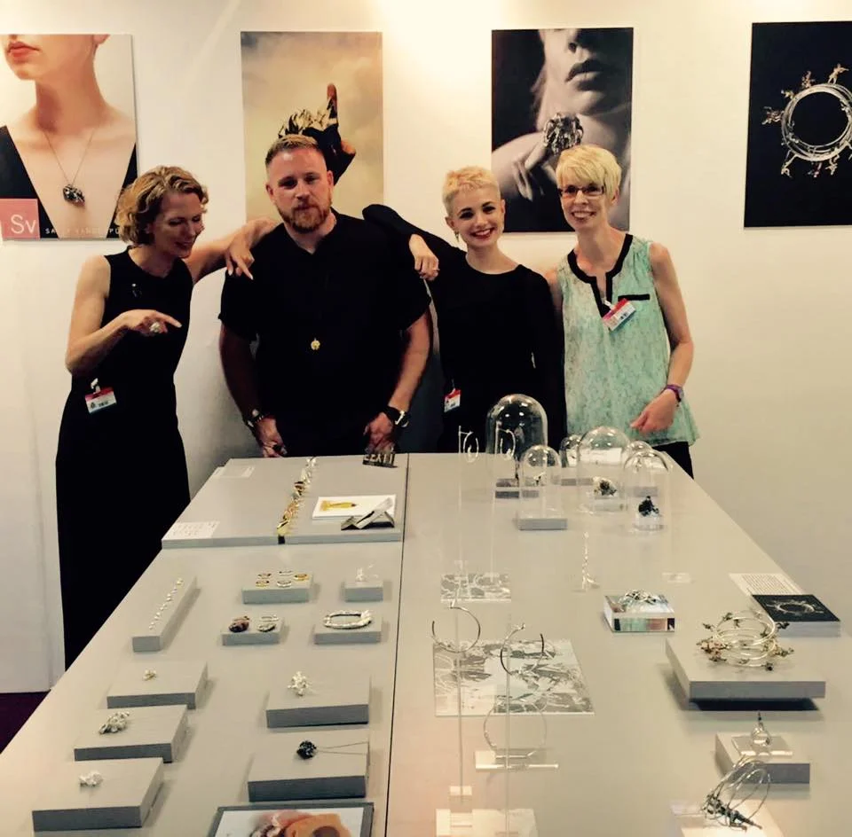 Vannetta Seecharran School of Jewellery Design graduates stand New Designers 2016
