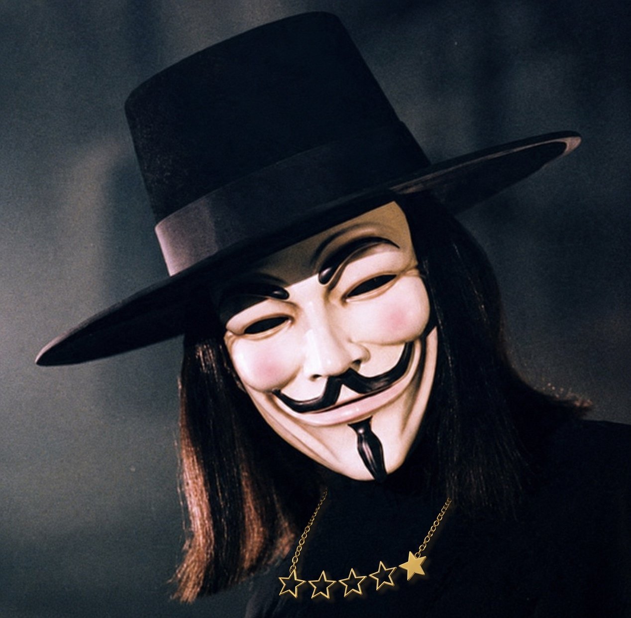 Bild aus dem Film "V for Vendetta" (© Warner Bros. Discovery) als Meme im satirischen Lexikon Das Letzte Wiki.