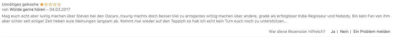 Stevens Stern bei iTunes, extra für uns! 