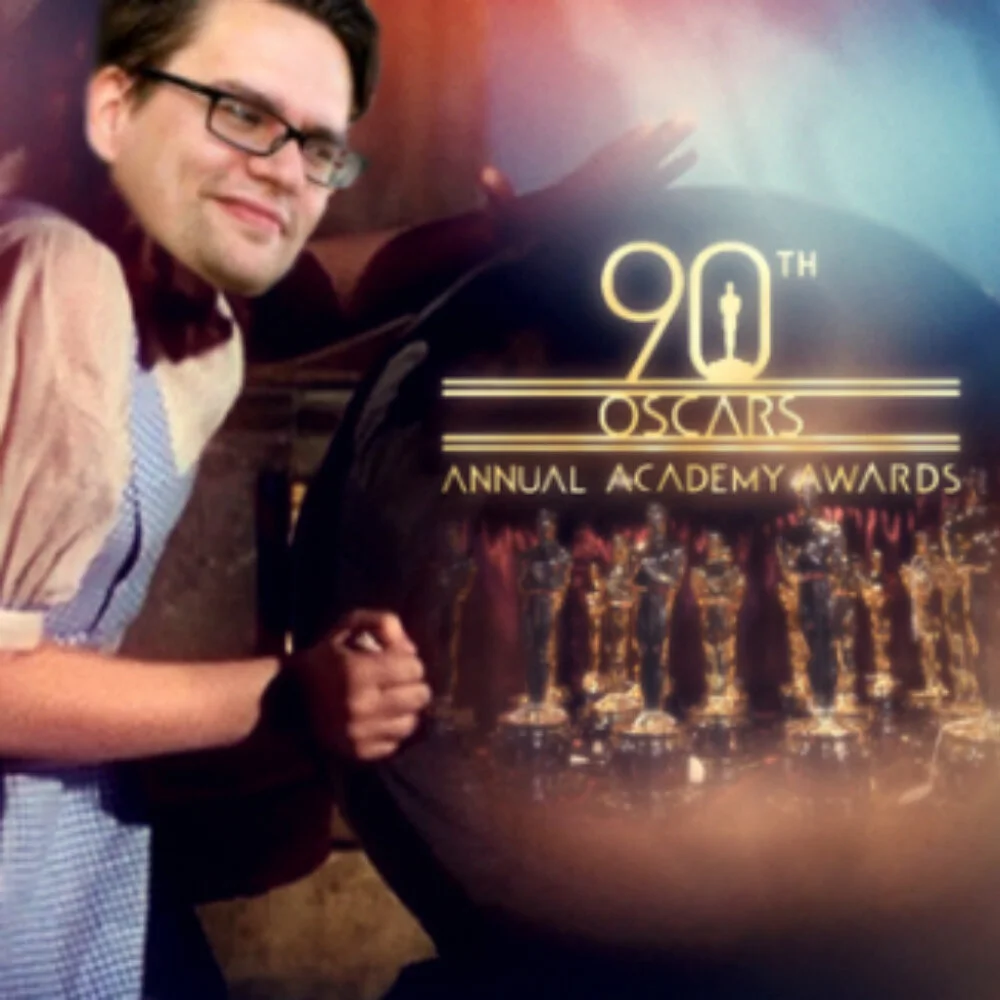 Fotomontage zeigt Alexander Voigt bei einer Oscar-Verleihung. Meme aus dem satirischen Lexikon Das Letzte Wiki.