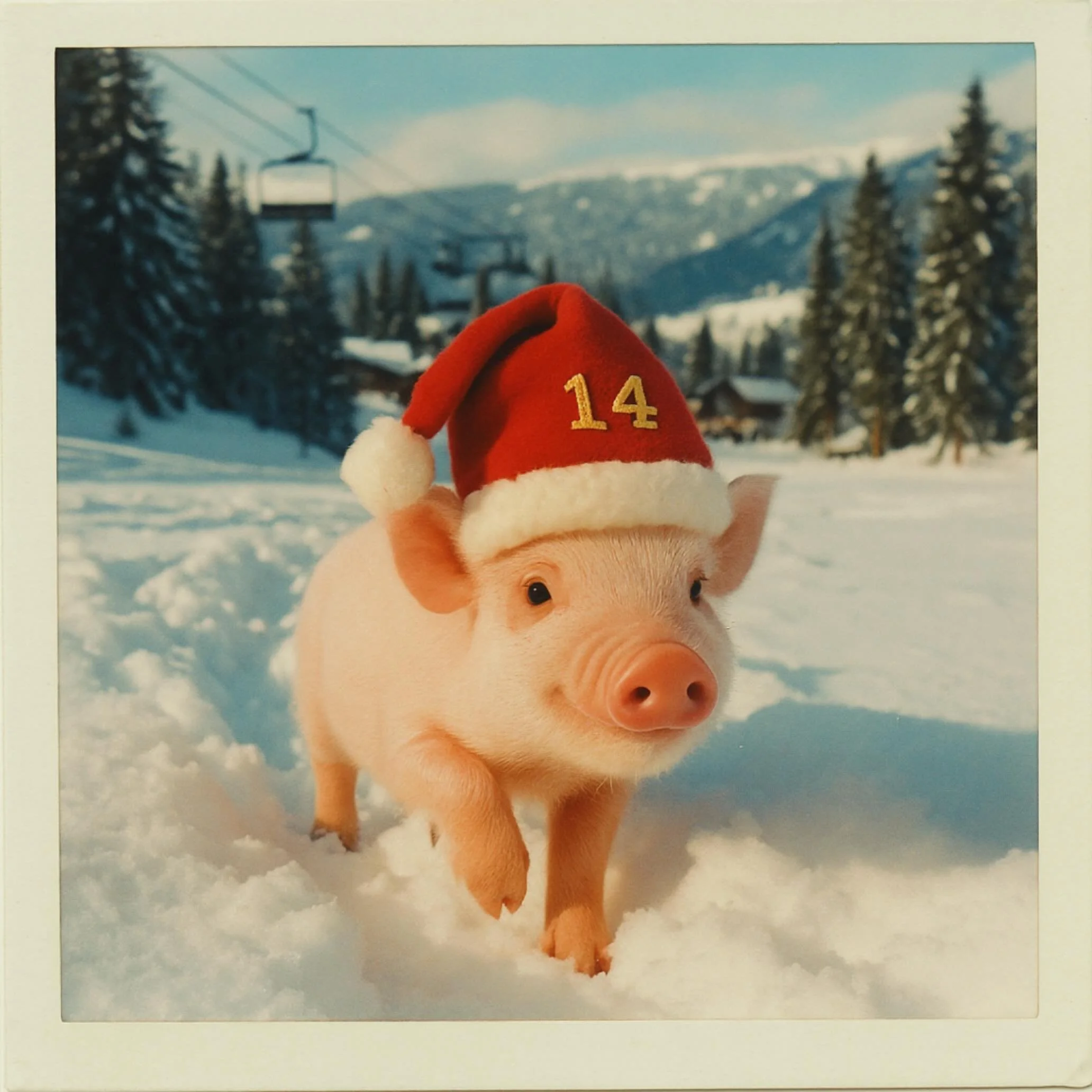 Unsere einsame Wutz im Zillertal, mit allen Pfoten tief im Schnee versunken. W&auml;hrend sie in &Ouml;sterreich durch K&auml;lte wandert, verr&auml;t Loorie an Tag 14 unseres Letzten Adventskalenders ihren gr&ouml;&szlig;ten Kindheitsirrtum (ab 1&eu