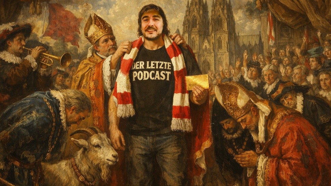 Das wurde aber auch mal Zeit: #K&ouml;ln hat sich bei Daniel Pook gemeldet, um ihn zu ehren. Geschenke kamen mit einer Urkunde per Post - unterschrieben vom Pr&auml;sidenten von K&ouml;ln! 

Auch eine Feier soll es bald geben. #DerLetztePodcast packt